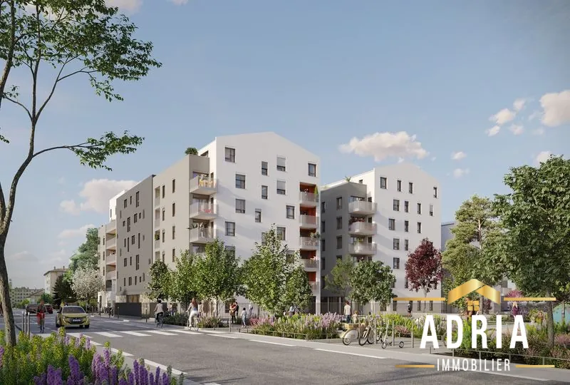 Appartements neufs à Villeurbanne - Résidence moderne avec espaces verts et nombreuses commodités 