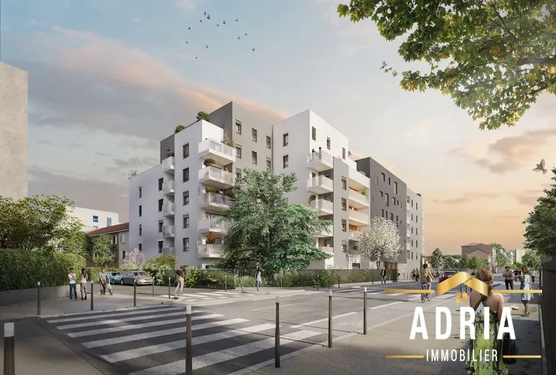 Appartements neufs à Villeurbanne - Résidence moderne avec espaces verts et nombreuses commodités 