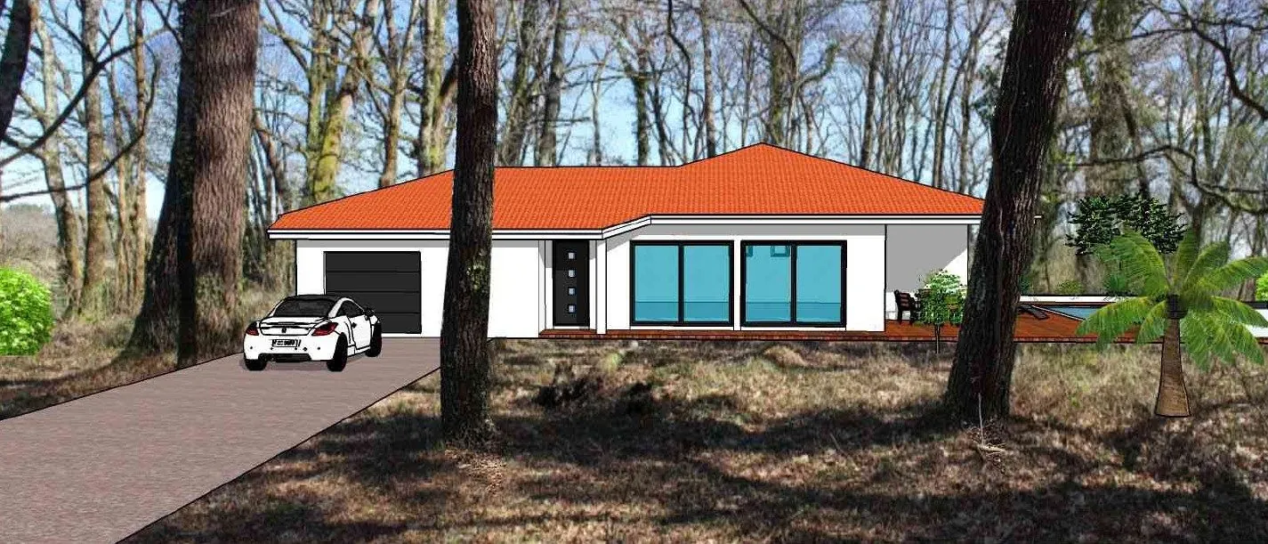 Terrain à vendre à Saint-Geours-de-Maremne avec permis de construire purgé