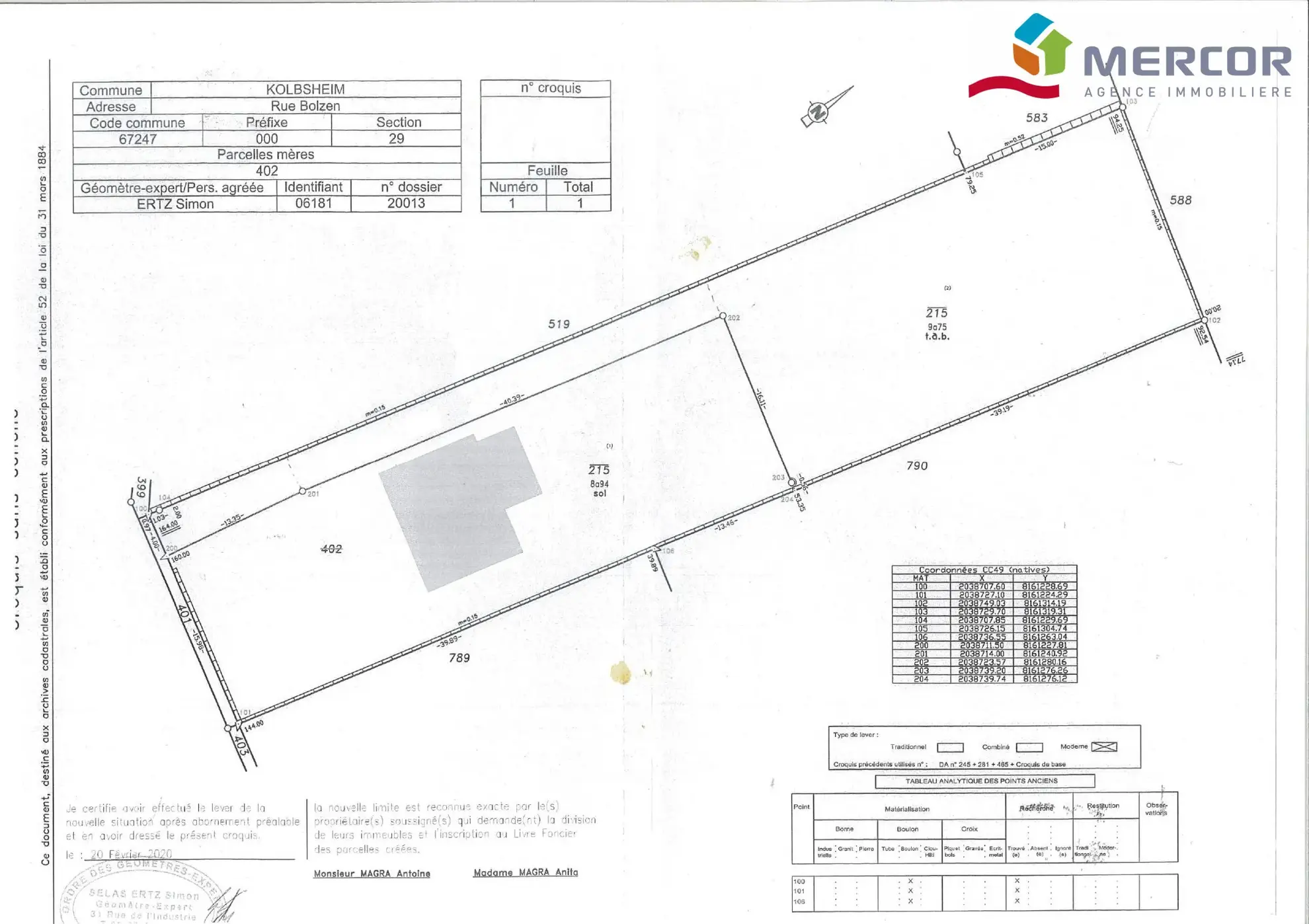 Terrain à bâtir de 800 m² à Kolbsheim, environnement paisible et verdoyant 