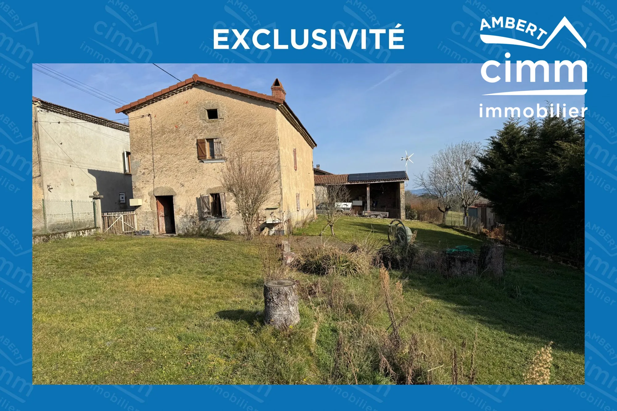 Maison à rénover avec jardin, dépendances et vue sur Saint-Flour-l'Etang