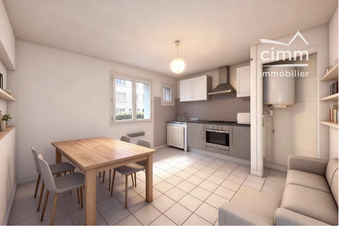 Magnifique appartement T3 de 49,39 m² à Grenoble avec cave, secteur calme et bonne rentabilité
