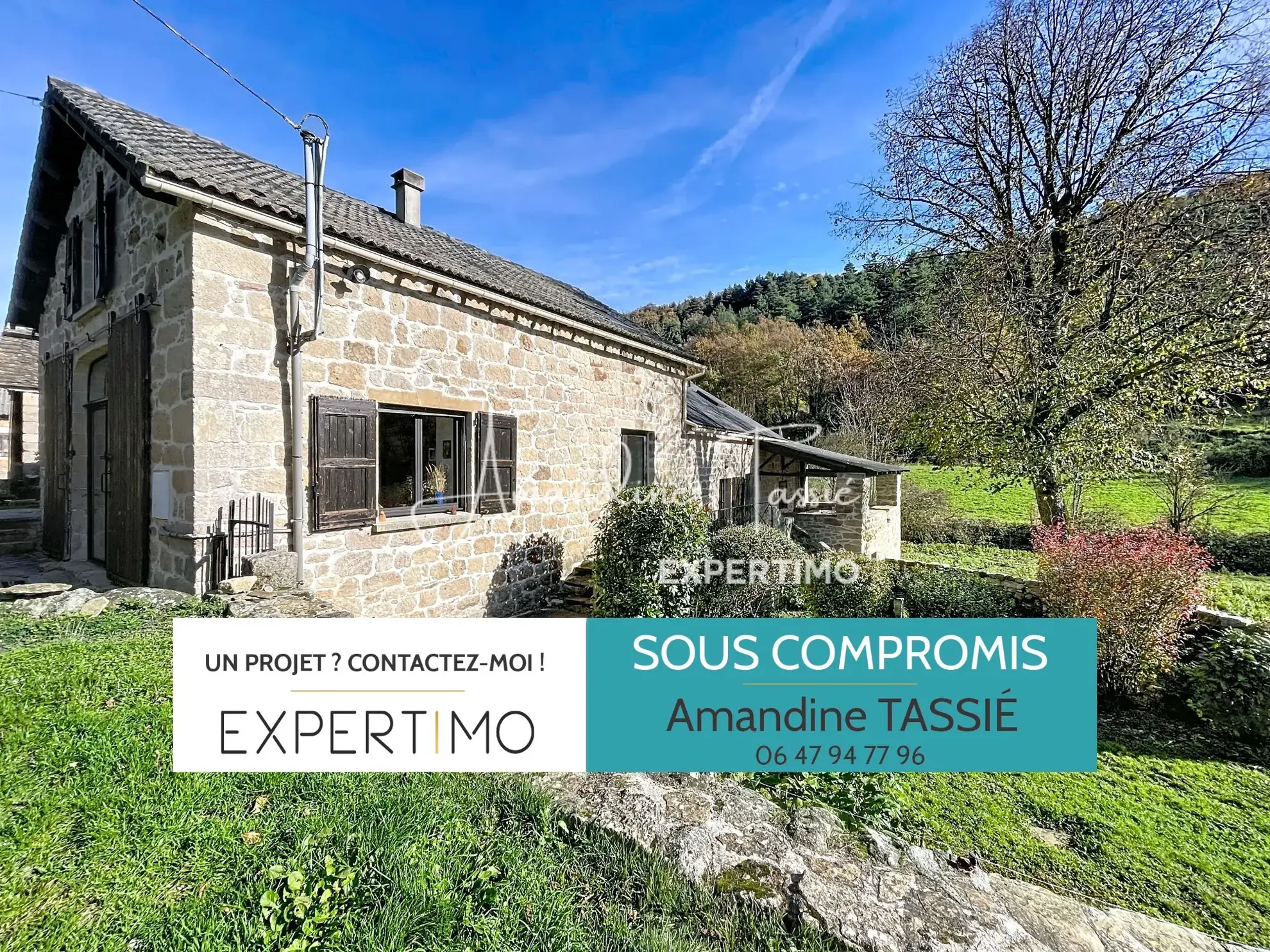 Maison en pierre rénovée avec grange et jardin proche Millau