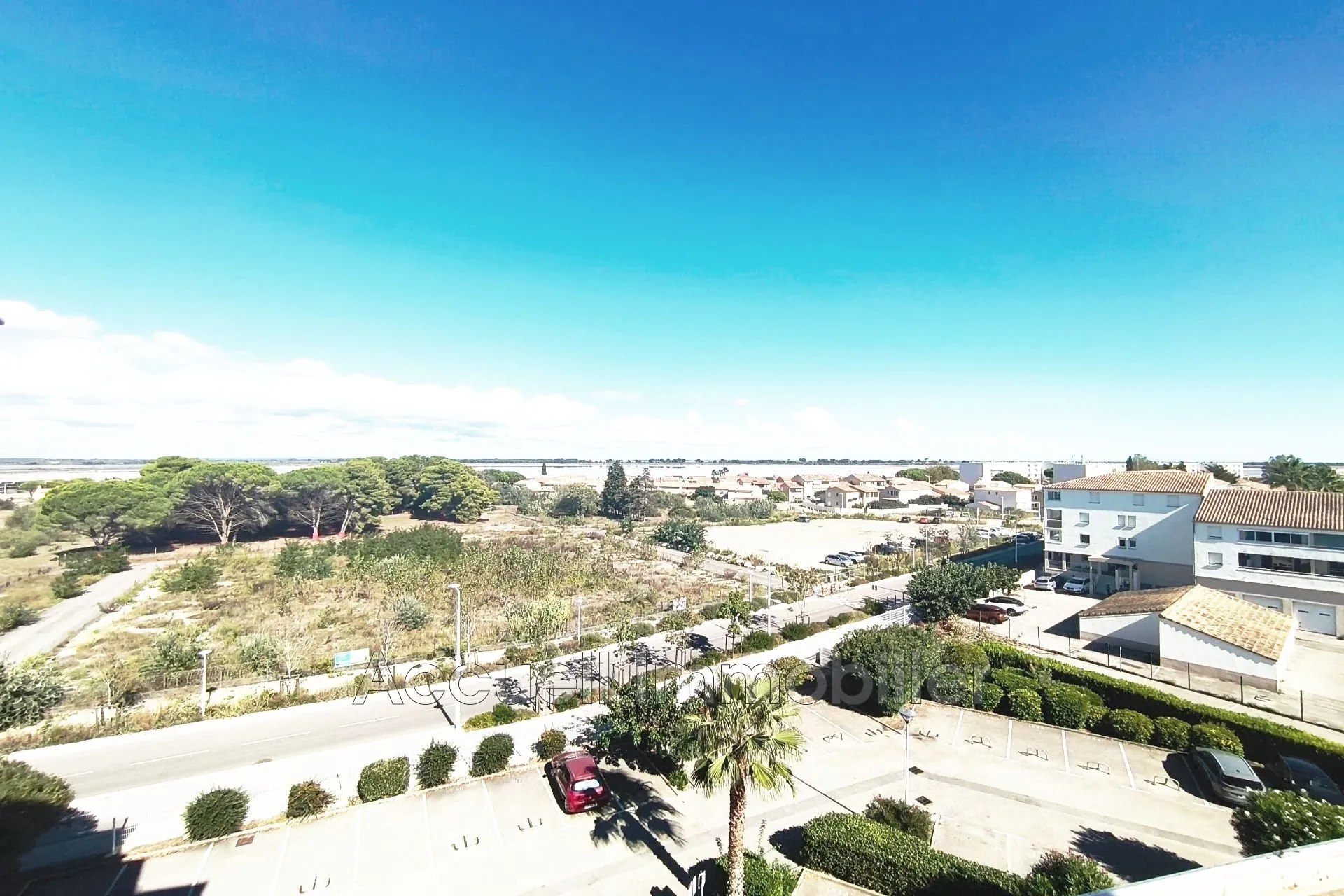 Appartement 3 pièces au dernier étage avec vue étang au Grau du Roi