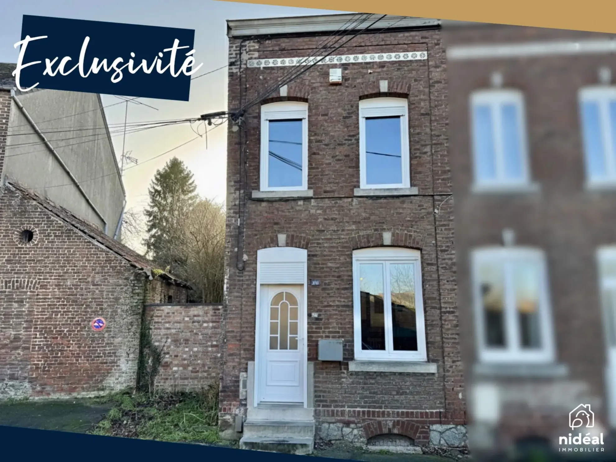 Maison mitoyenne à Jeumont avec jardin et potentiel de rénovations