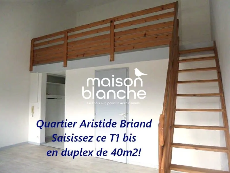 Appartement T1-T2 lumineux de 40 m² avec parking à Bordeaux Centre Sud