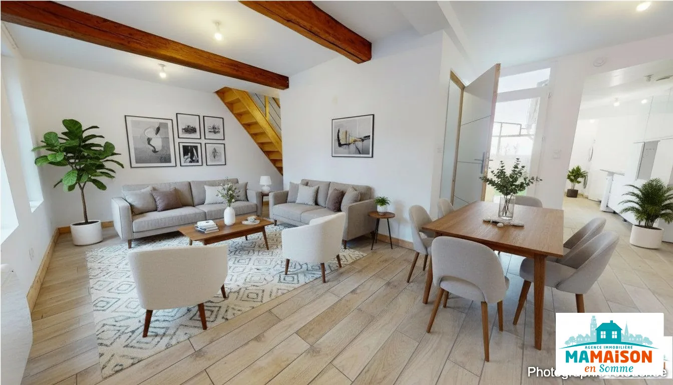 Maison rénovée de 3 chambres avec jardin à Bray-sur-Somme