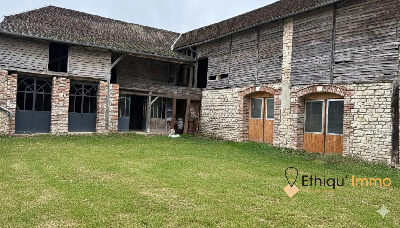 Corps de ferme avec appartements et grange à Vendeuvre-sur-Barse - Opportunité d'investissement