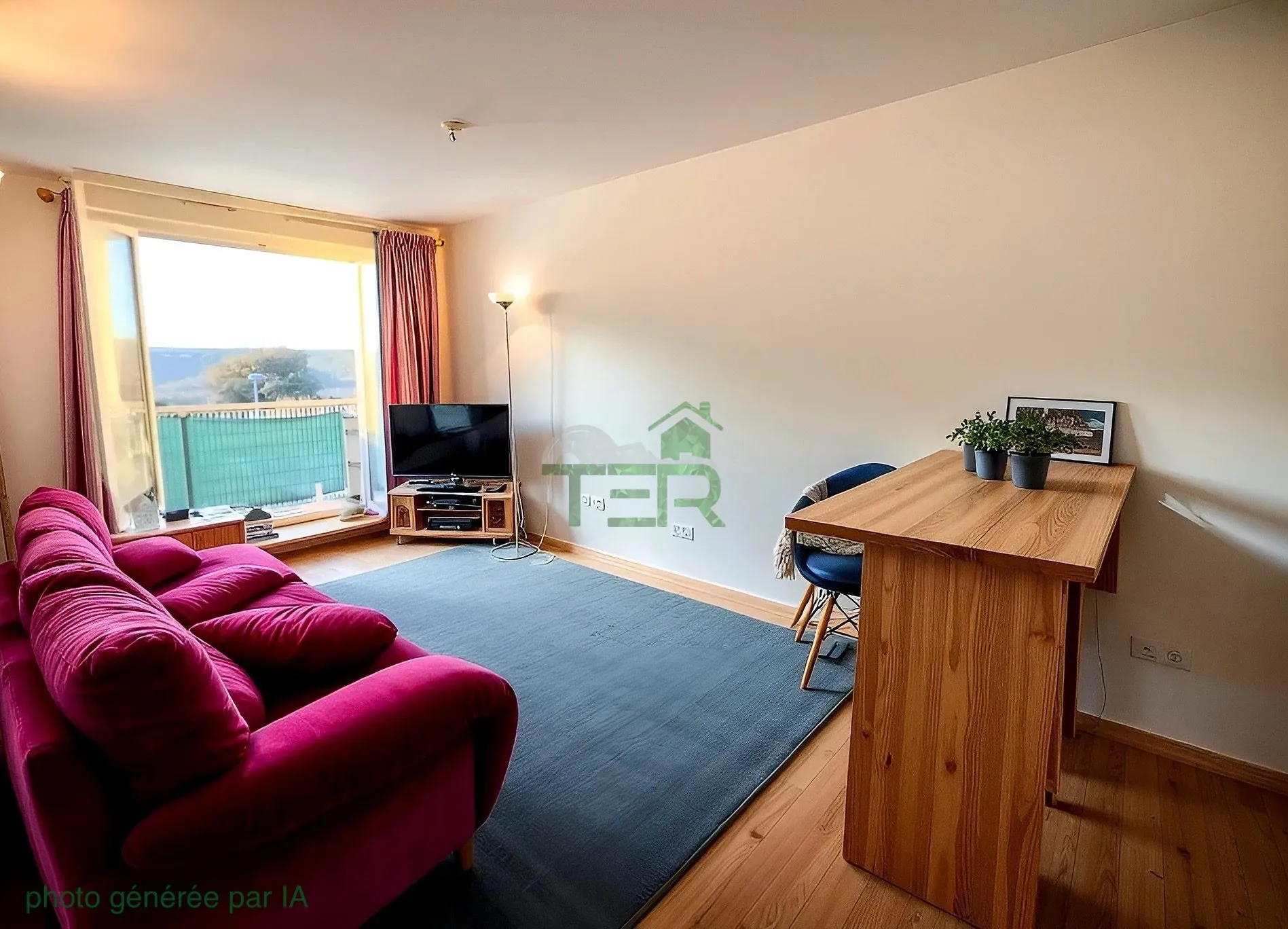 Appartement T1 bis à Grabels avec terrasse, vue dégagée et parking, idéal investissement