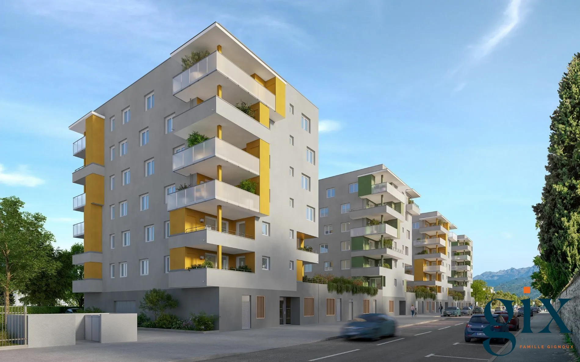 Appartement T2 neuf à Saint-Martin-d'Hères avec grand balcon et facilité d'accès