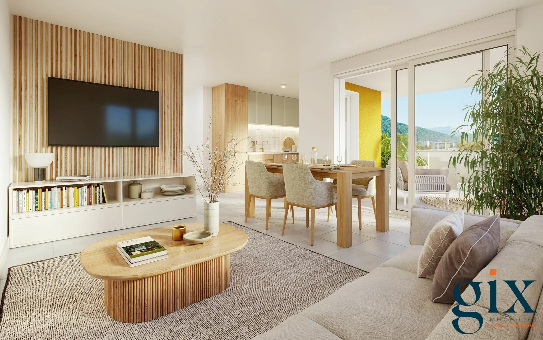 Appartement T2 neuf à Saint-Martin-d'Hères avec grand balcon et facilité d'accès 