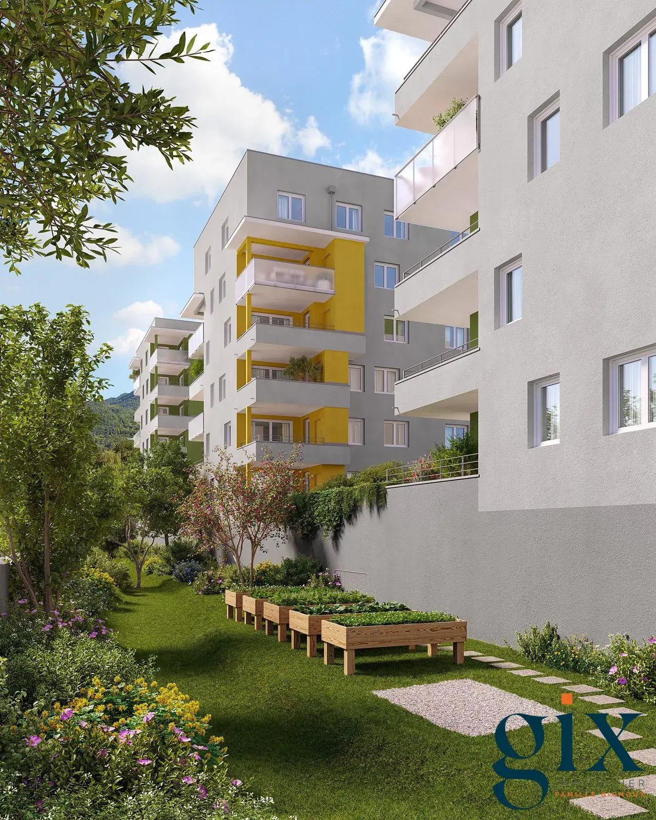 Appartement T2 neuf à Saint-Martin-d'Hères avec grand balcon et facilité d'accès 