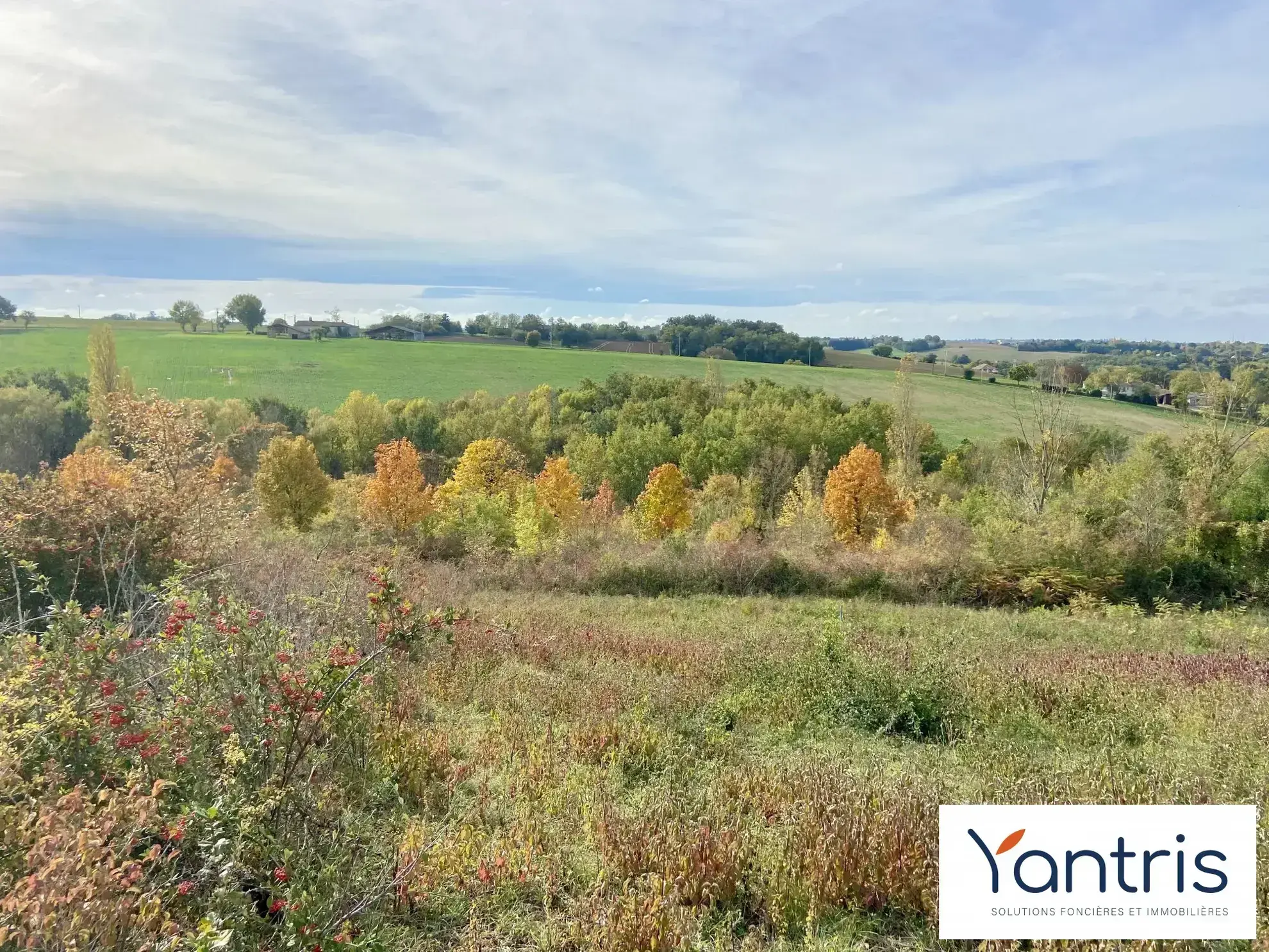 Idéal terrain constructible de 1088 m² à Montastruc-la-Conseillère avec vue panoramique 