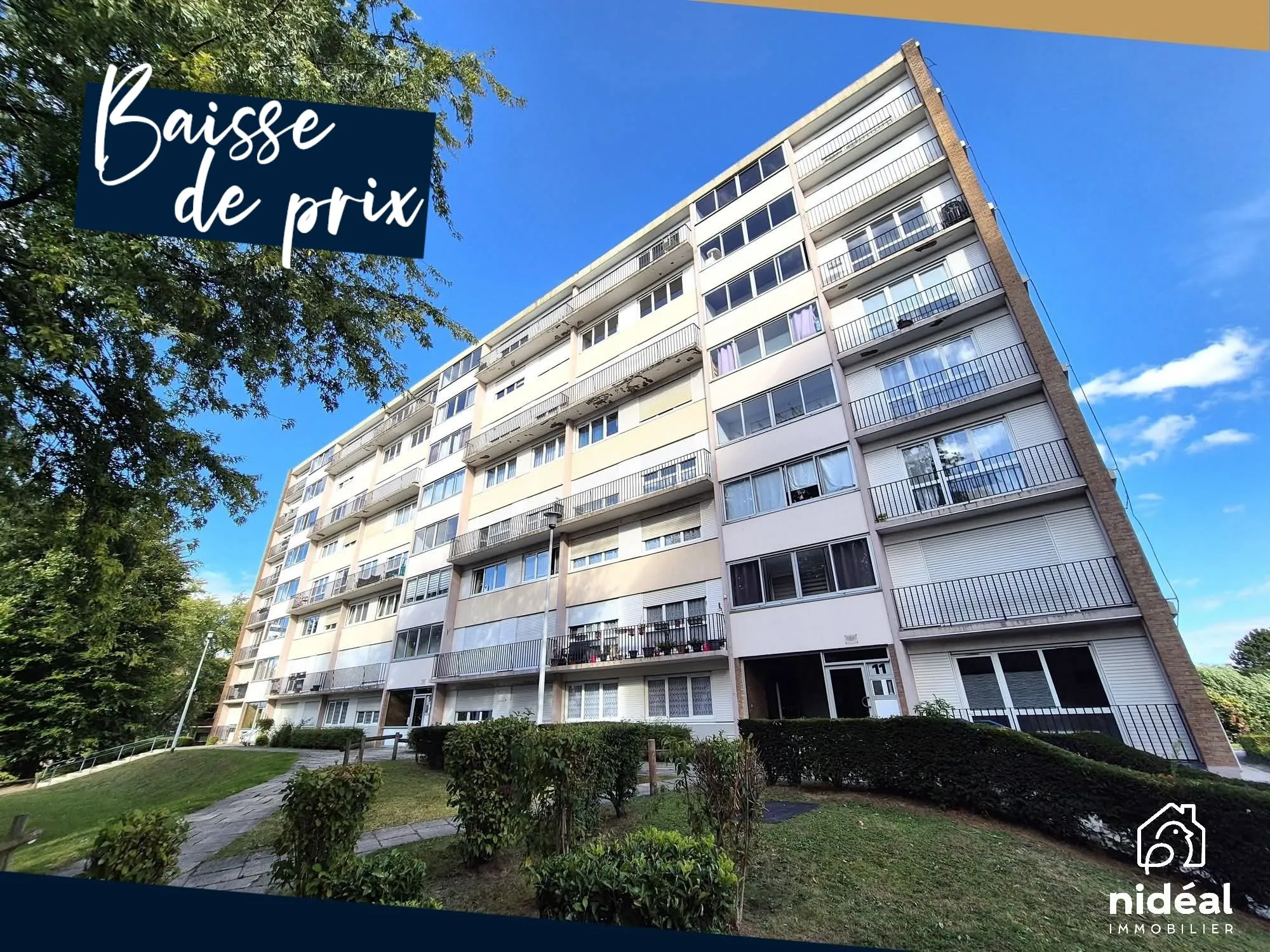 Appartement à vendre à Saint-Saulve de 81 m² avec loggia et ascenseur