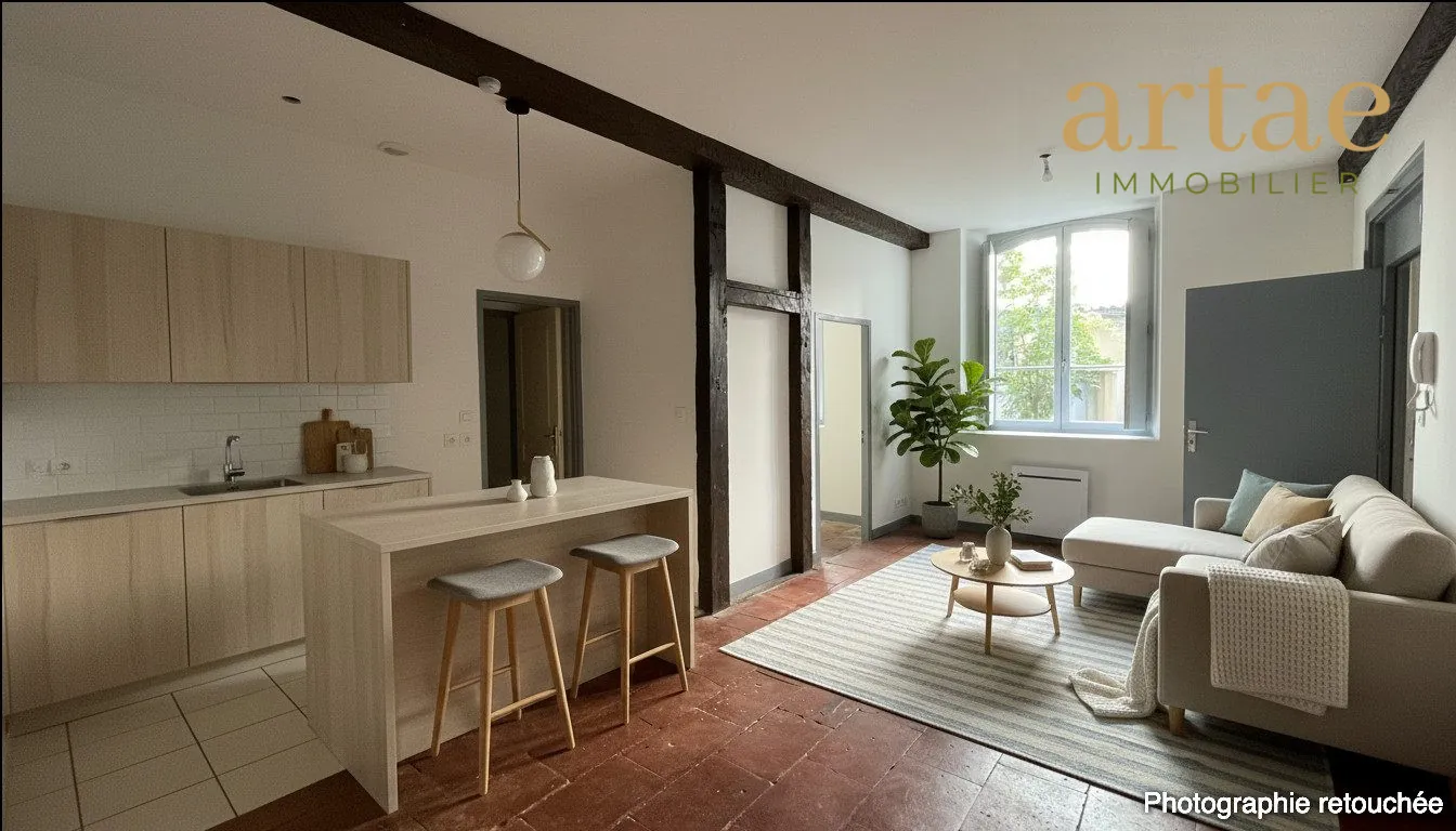 Appartement T2 à vendre dans le centre historique de Toulouse, quartier Saint-Sernin