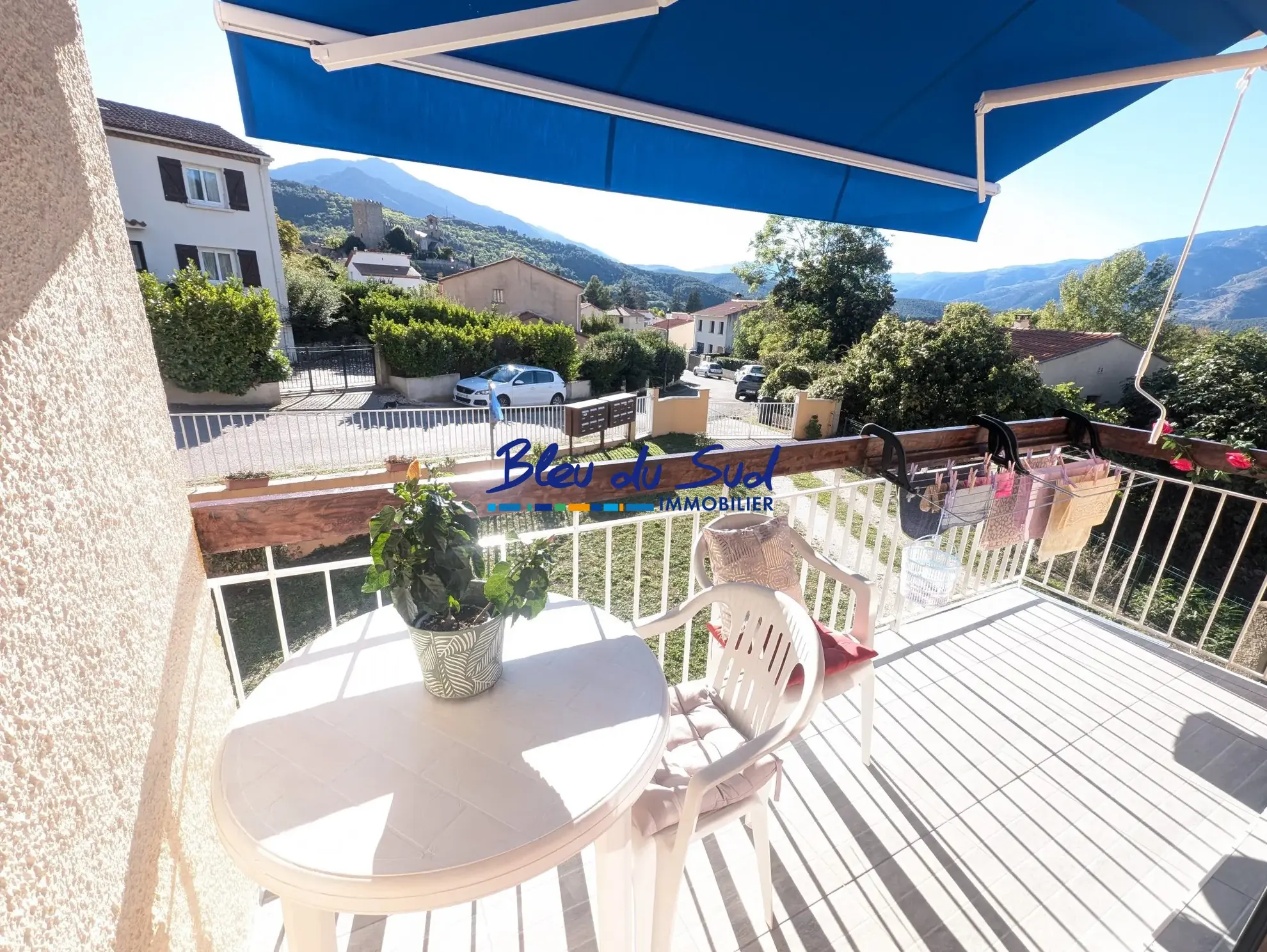 Studio lumineux à Vernet-les-Bains avec terrasse, cave et parking, vue imprenable