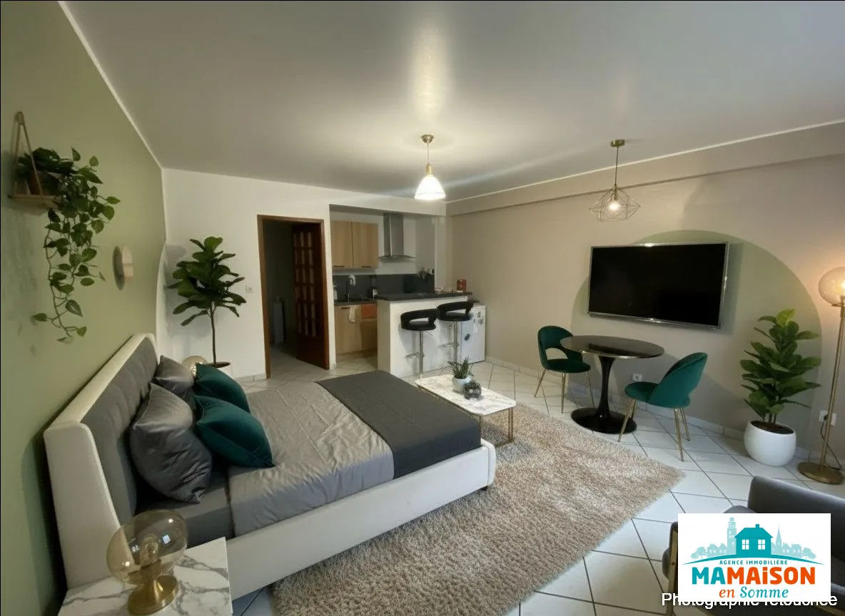 Studio à Amiens Saint-Leu idéal pour investissement locatif avec parking sécurisé