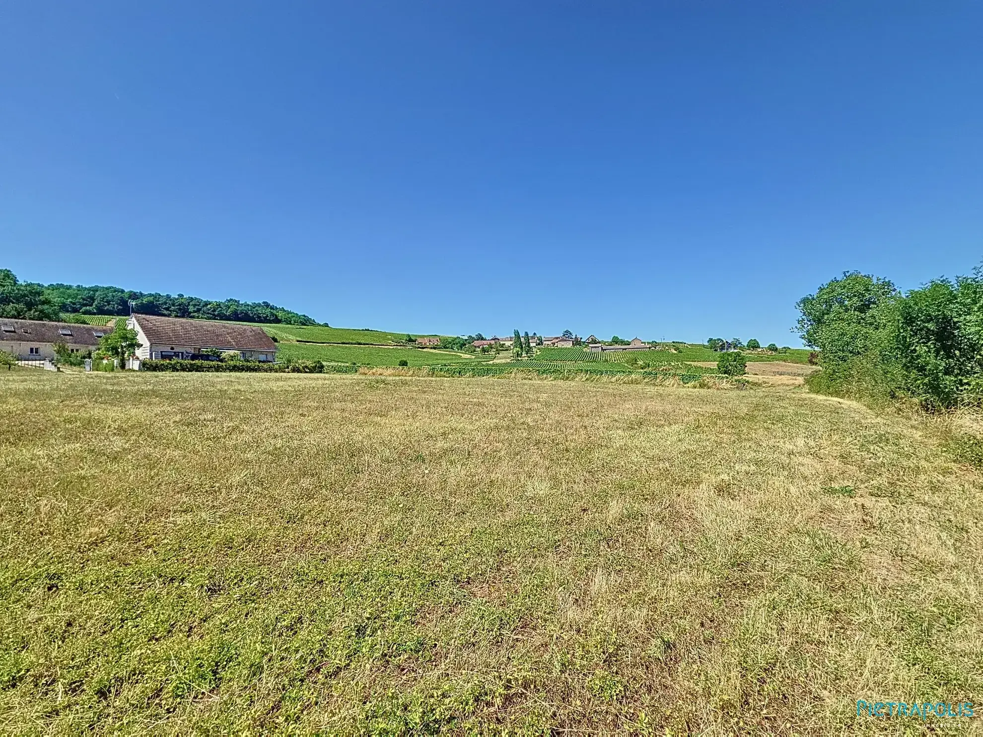 Terrain à Buxy avec vue sur vignobles, idéal pour votre projet immobilier 