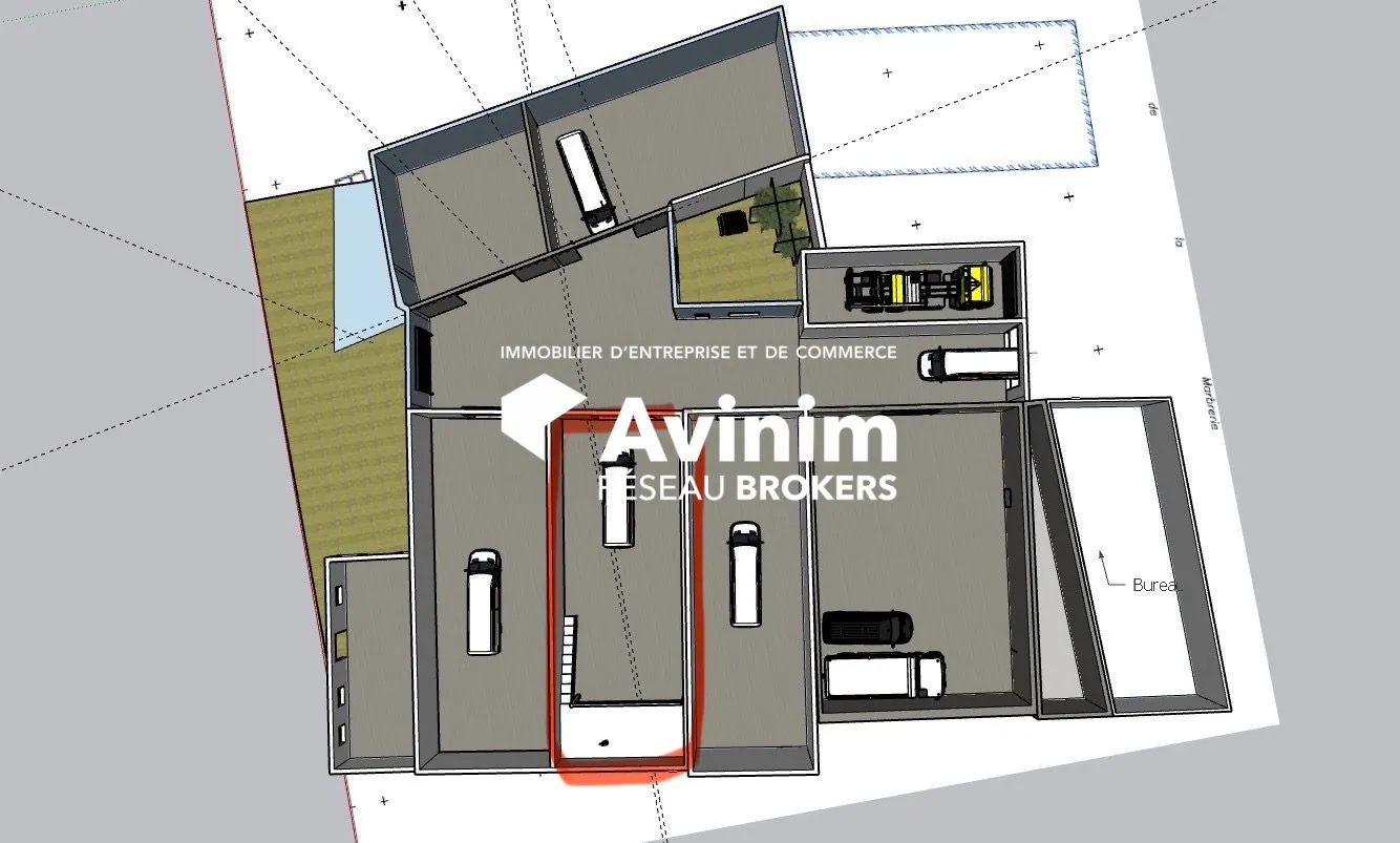 Cellule artisanale de 200 m² à Saint-Amour, livraison 2026, idéal pour professionnel