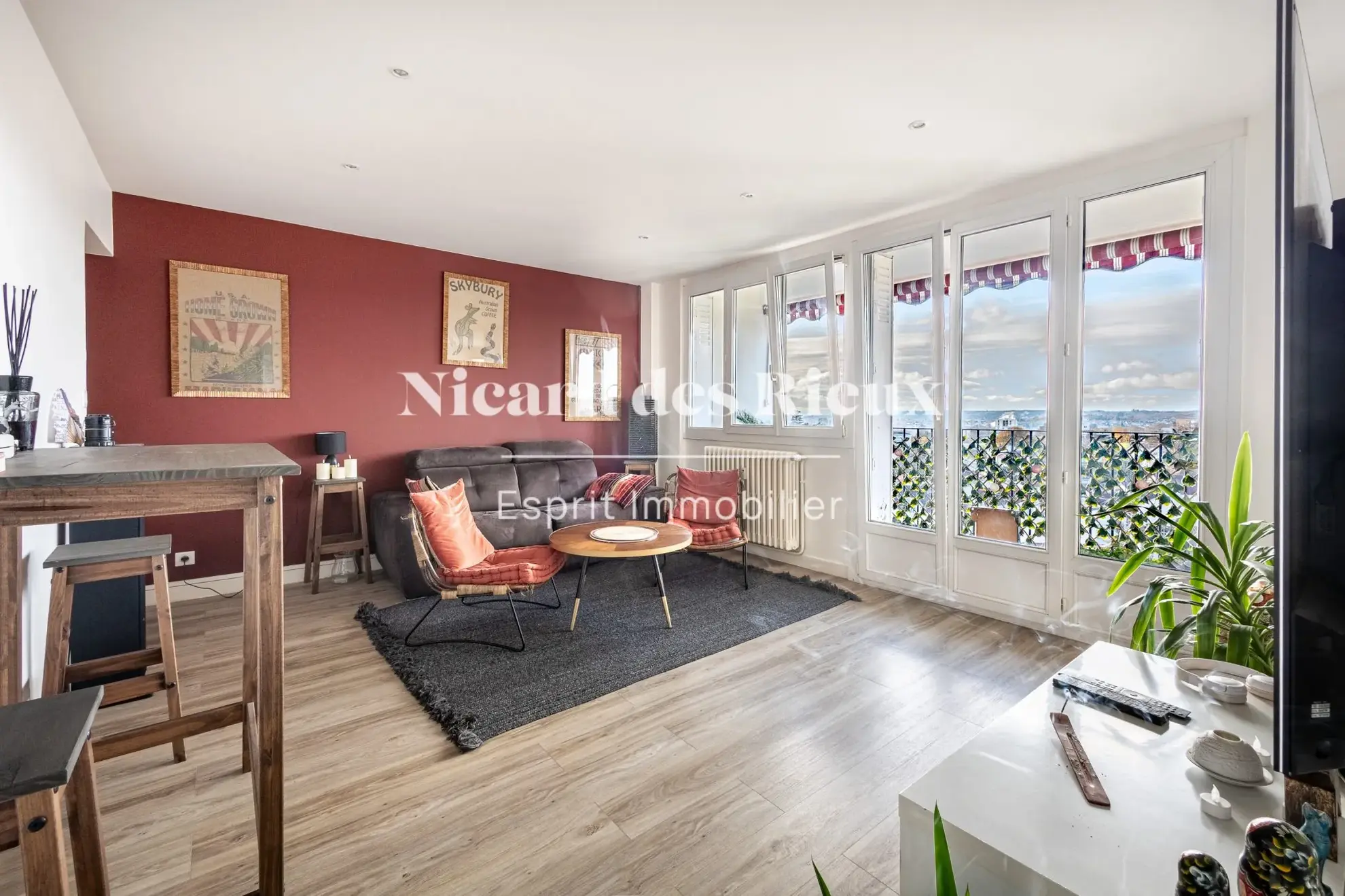 Appartement rénové à Limoges avec vue panoramique et luminosité exceptionnelle 