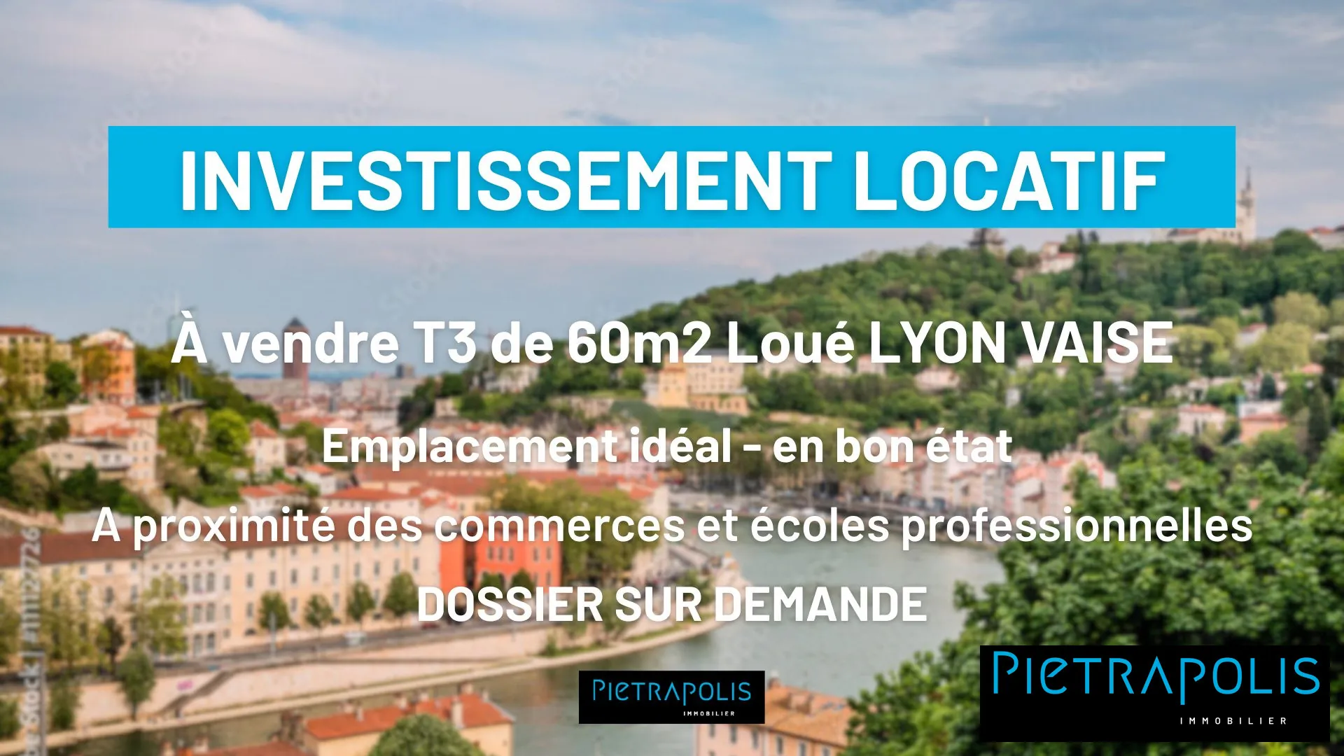 Photo d'accoche Investissement locatif : T3 traversant de 60m² à Lyon Vaise