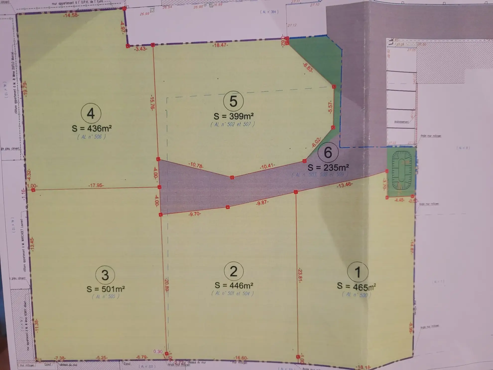 Terrain constructible de 501 m² à Louviers, résidence sécurisée 