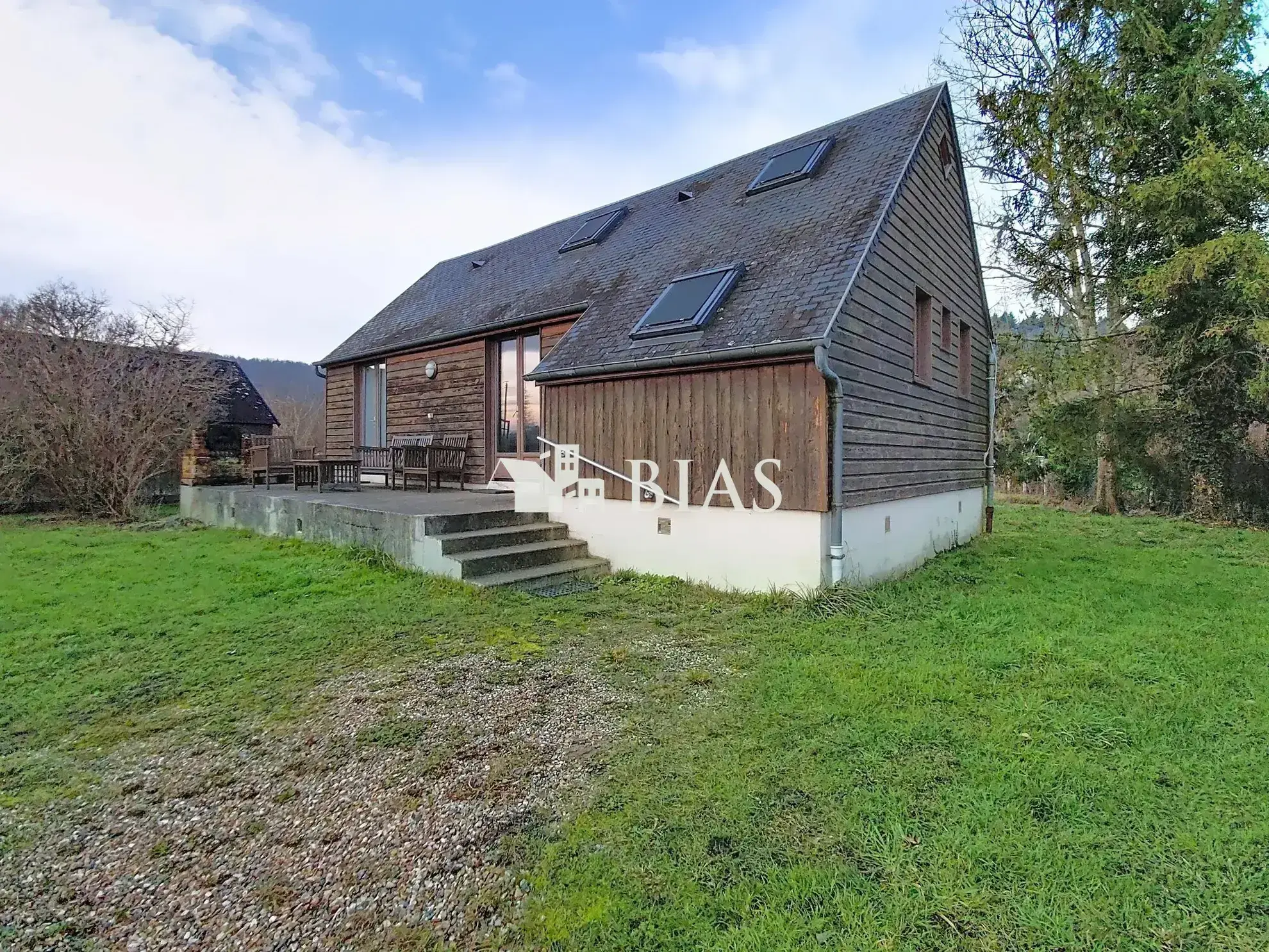 Belle maison en ossature bois dans le parc naturel des Boucles de la Seine