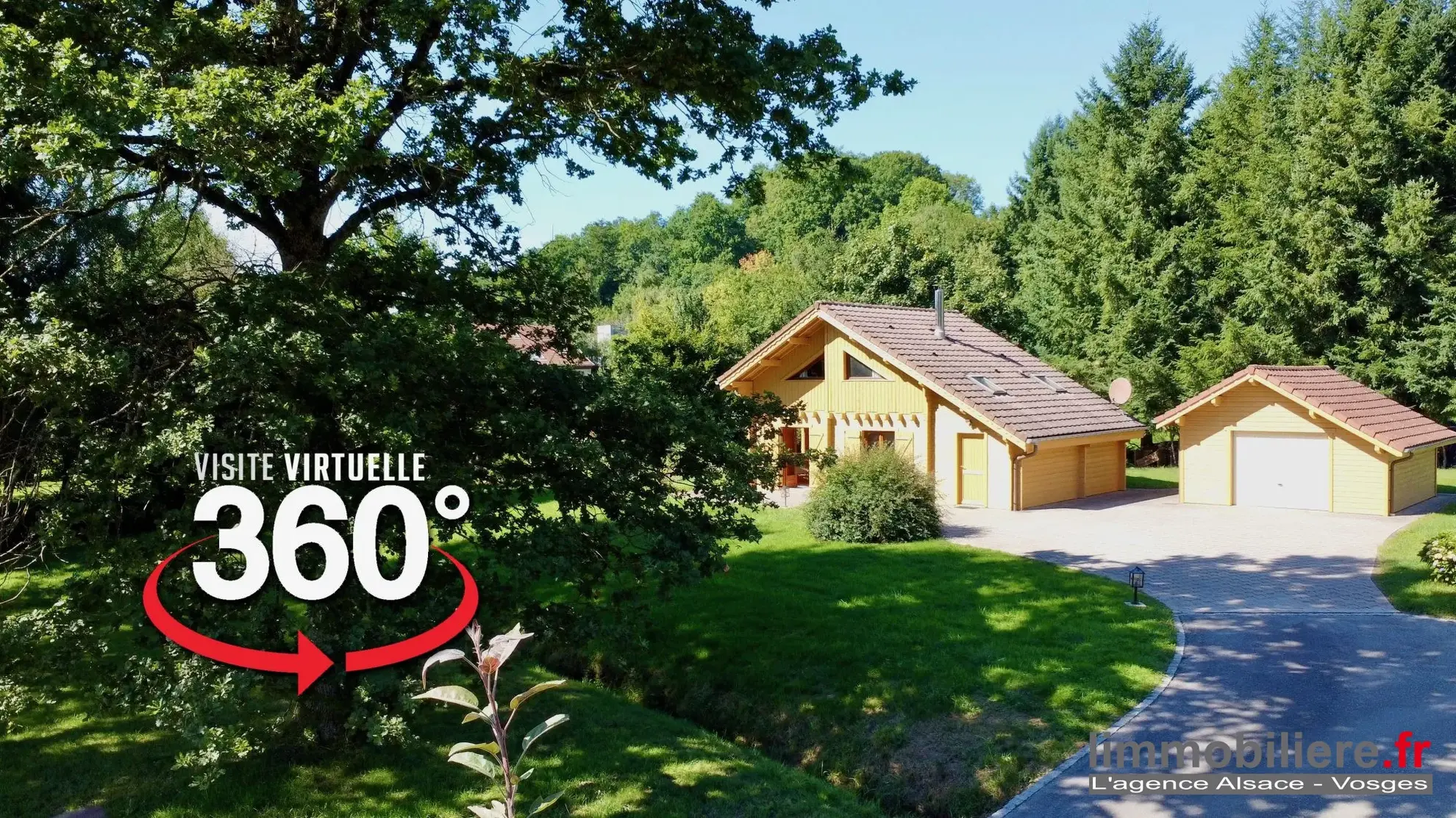 Chalet en madrier à vendre à Ban-de-Laveline dans un cadre paisible 