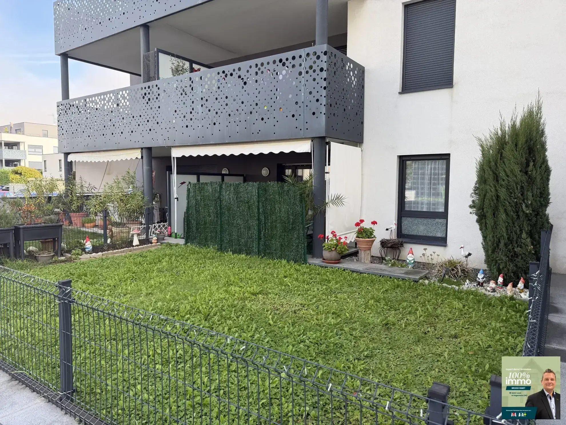 Bel appartement T2 avec terrasse, jardin et stationnement à Blotzheim 