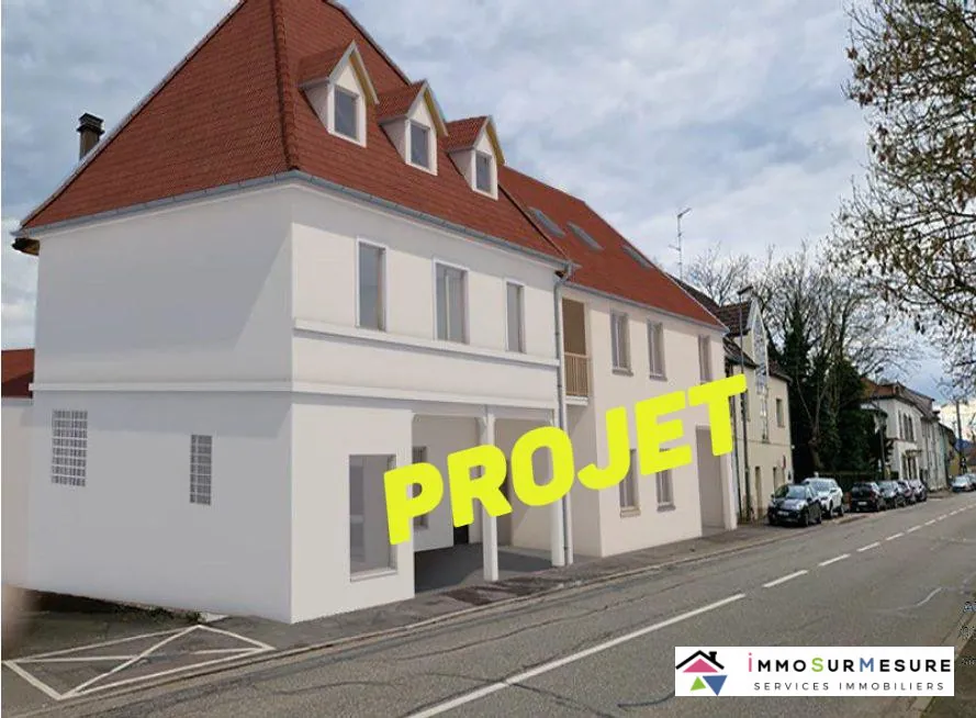 Grand potentiel d'aménagement d'un plateau brut de 34m² à Benfeld