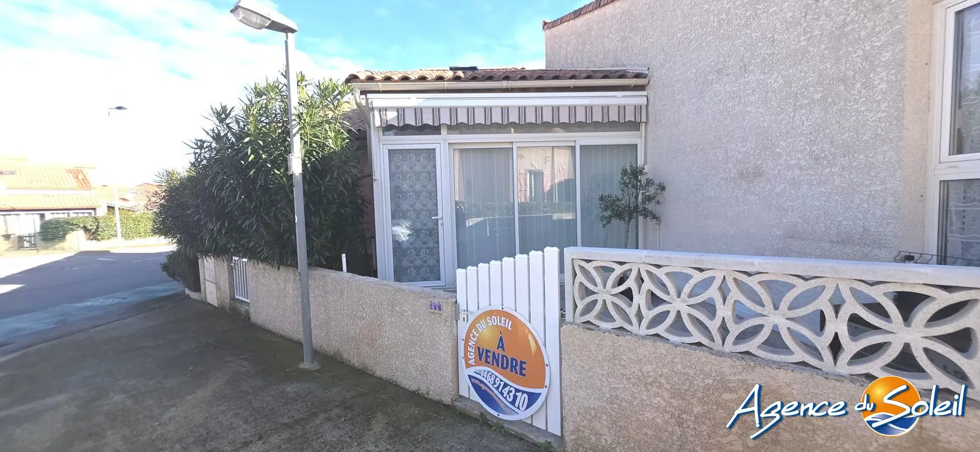 Pavillon T3 meublé avec piscine, véranda et climatisation à Saint-Pierre-la-Mer