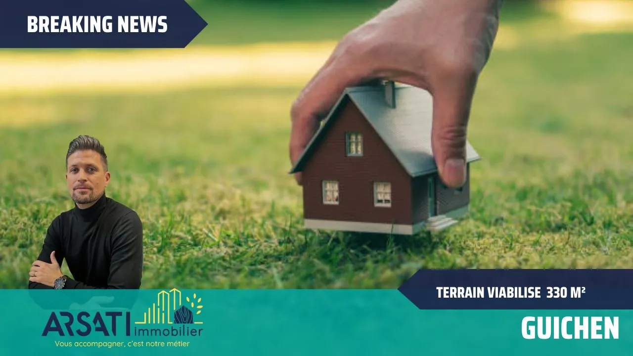 Terrain de 330 m² à Guichen en zone UE, viabilisé, proche commodités