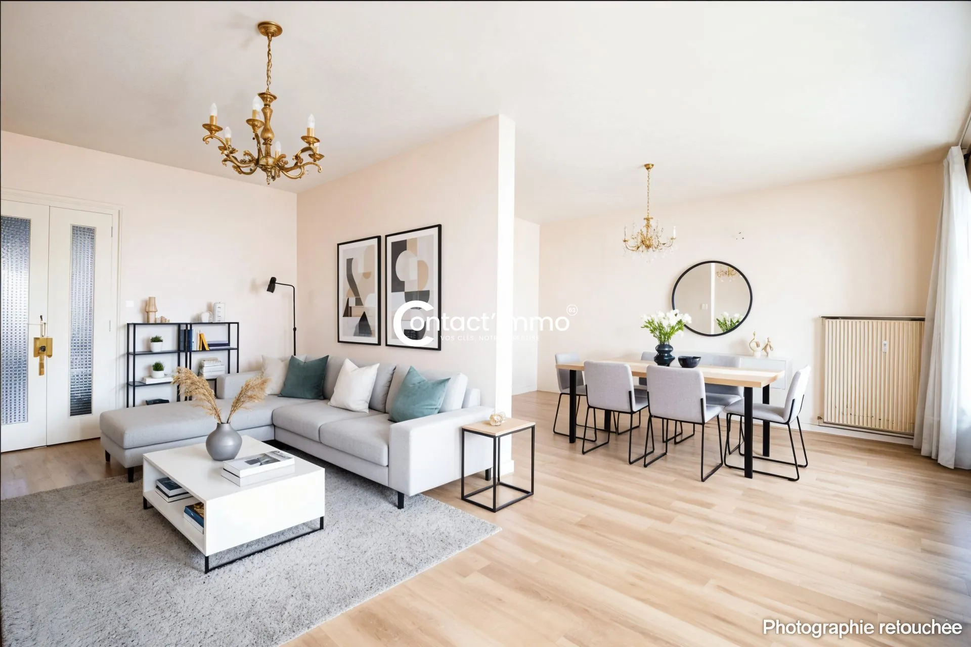 Appartement T3 de 87m² avec balcon et garage près du parc Montjuzet