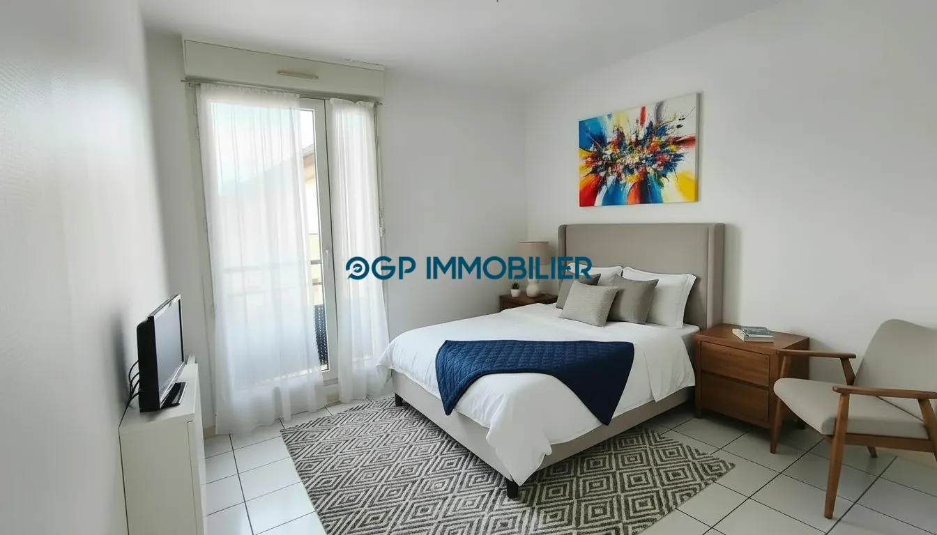 Appartement T2 à Aucamville avec balcon, dernier étage, proche commodités 