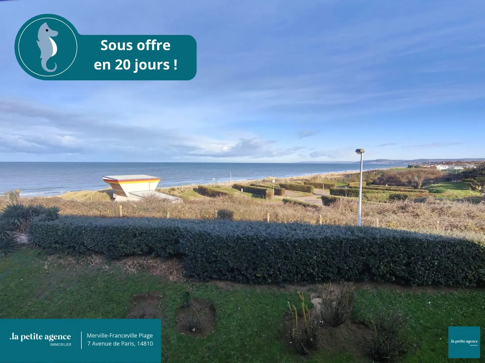 Superbe appartement avec vue mer à Merville-Franceville-Plage