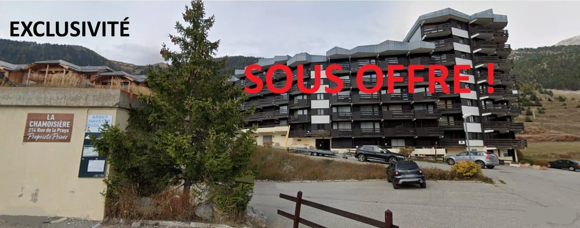 Place de parking aérien à Montgenèvre - emplacement sécurisé à vendre