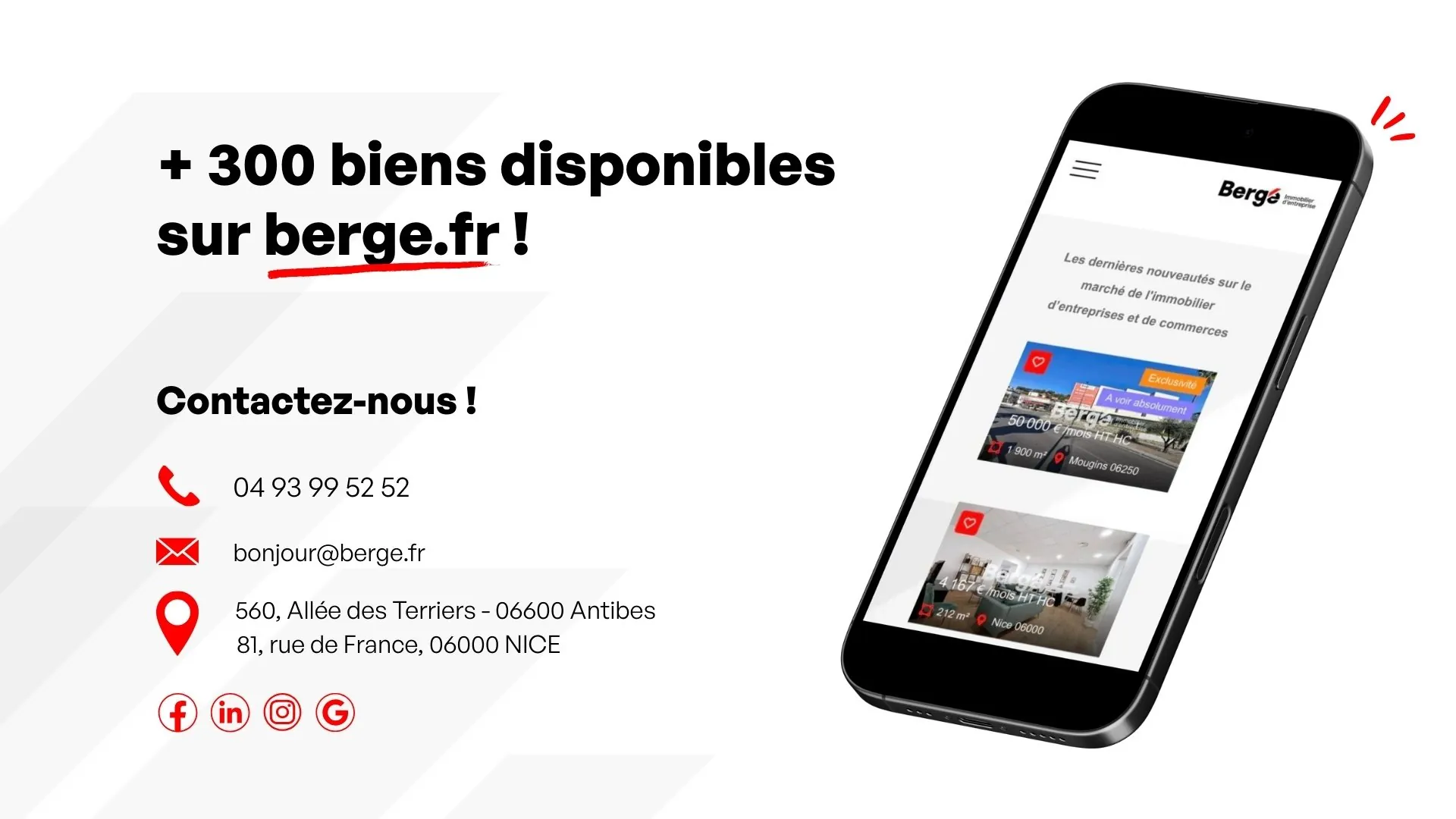 Local commercial de 50 m² à vendre au Cannet - Emplacement idéal et visibilité optimale 