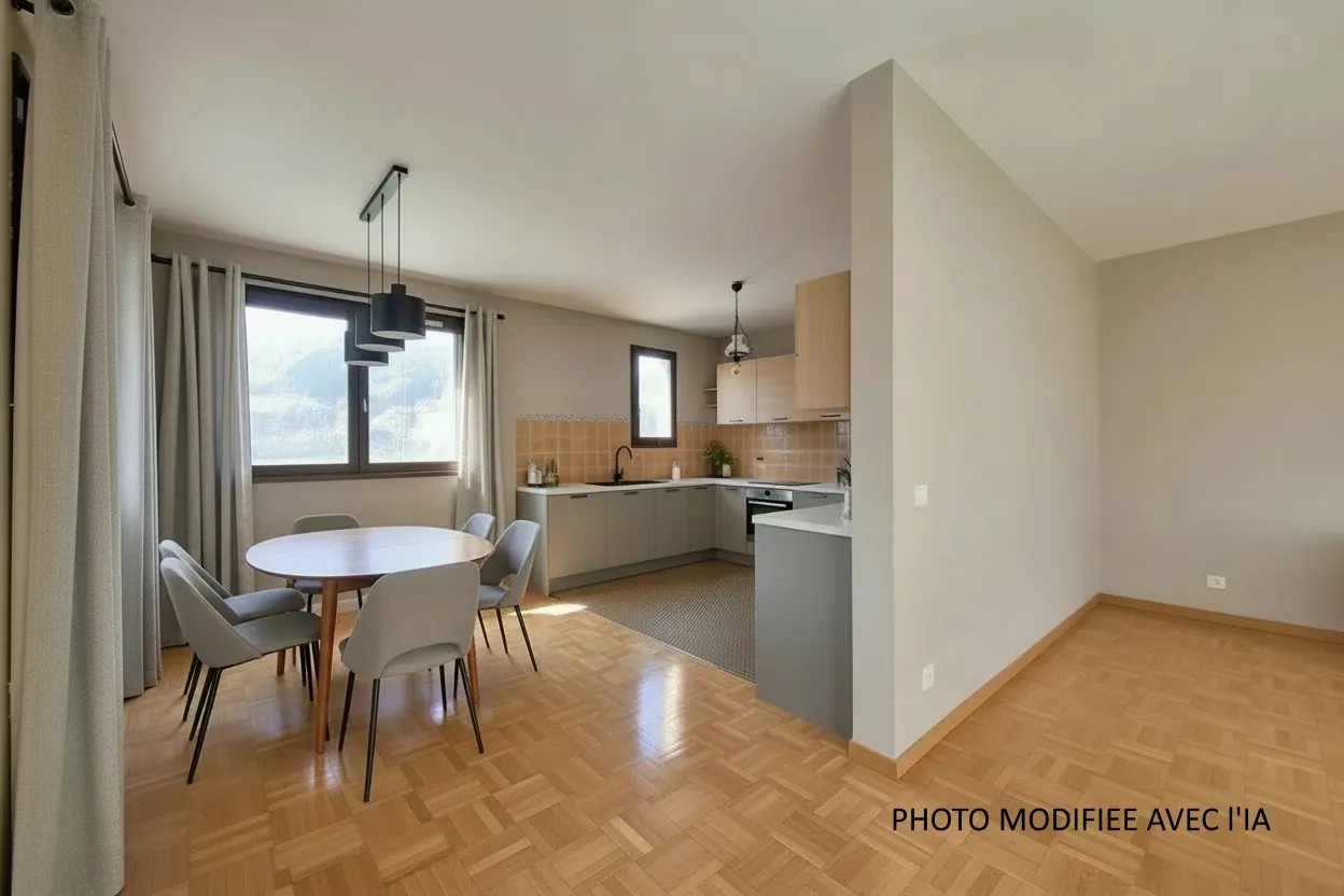 Appartement T4 lumineux avec balcon et parking à Échirolles proche Grenoble 