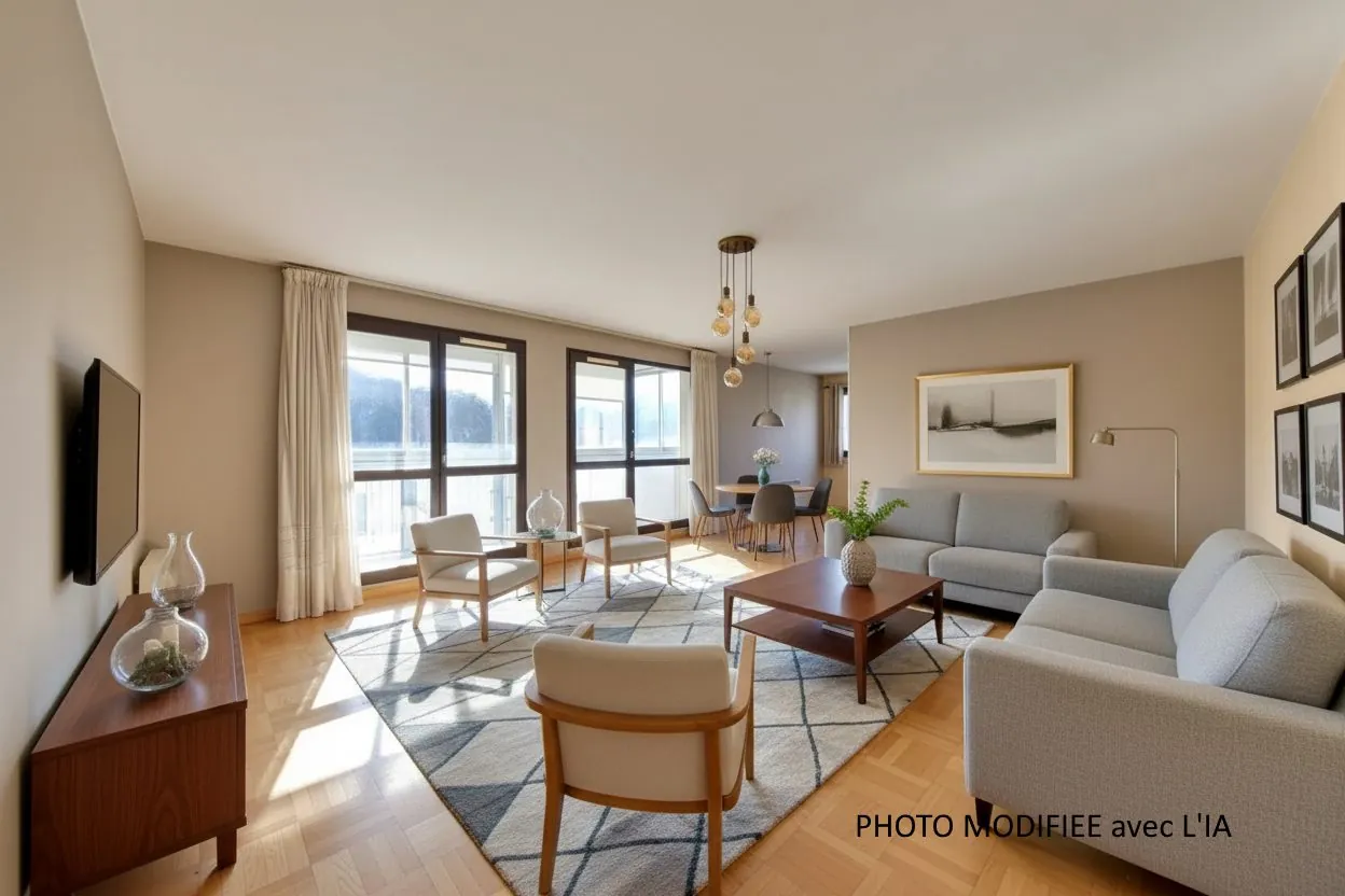 Appartement T4 lumineux avec balcon et parking à Échirolles proche Grenoble