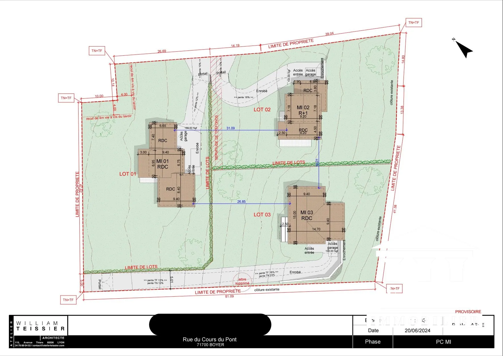Terrain Constructible à Boyer avec Permis et Viabilisation à Vendre 