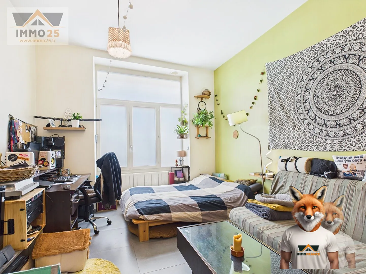 Studio de 39 m² avec jardin et cave à Villeurbanne - Investissement locatif solide 