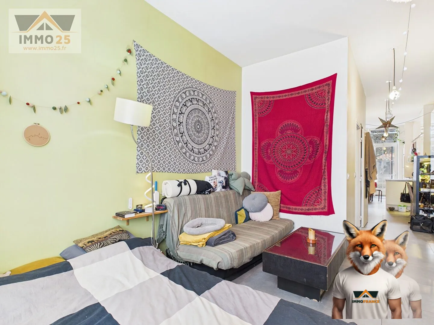 Studio de 39 m² avec jardin et cave à Villeurbanne - Investissement locatif solide 