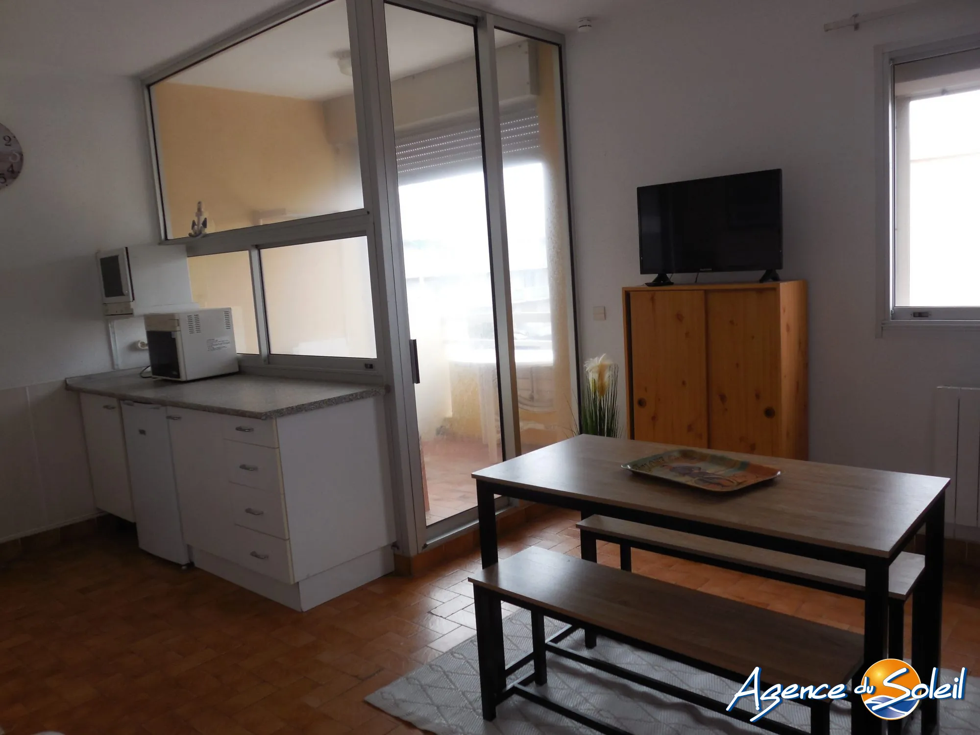 Appartement T1 lumineux avec terrasse en vente à Port-la-Nouvelle