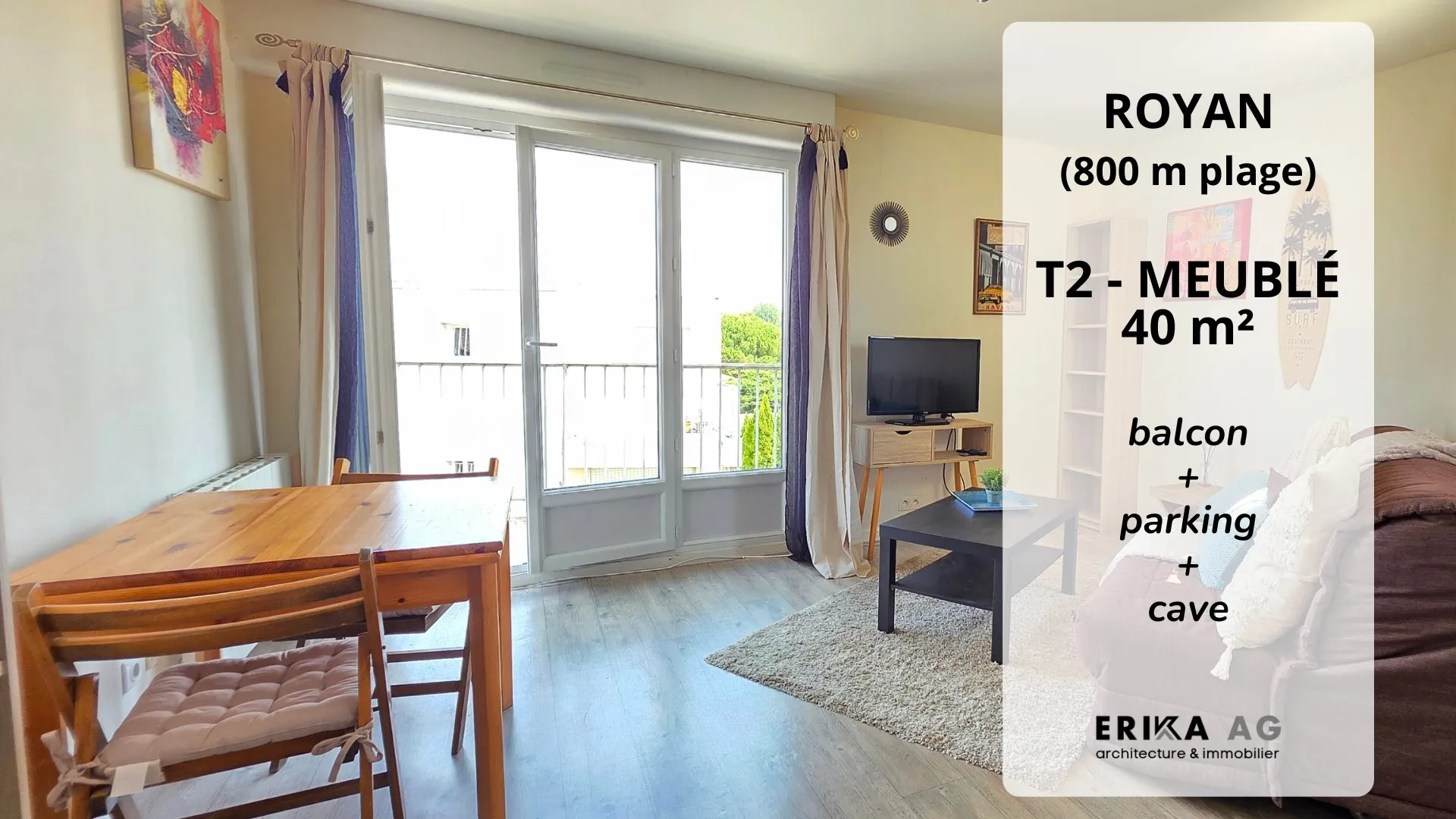 Appartement 2 pièces meublé à vendre à Royan proche plage