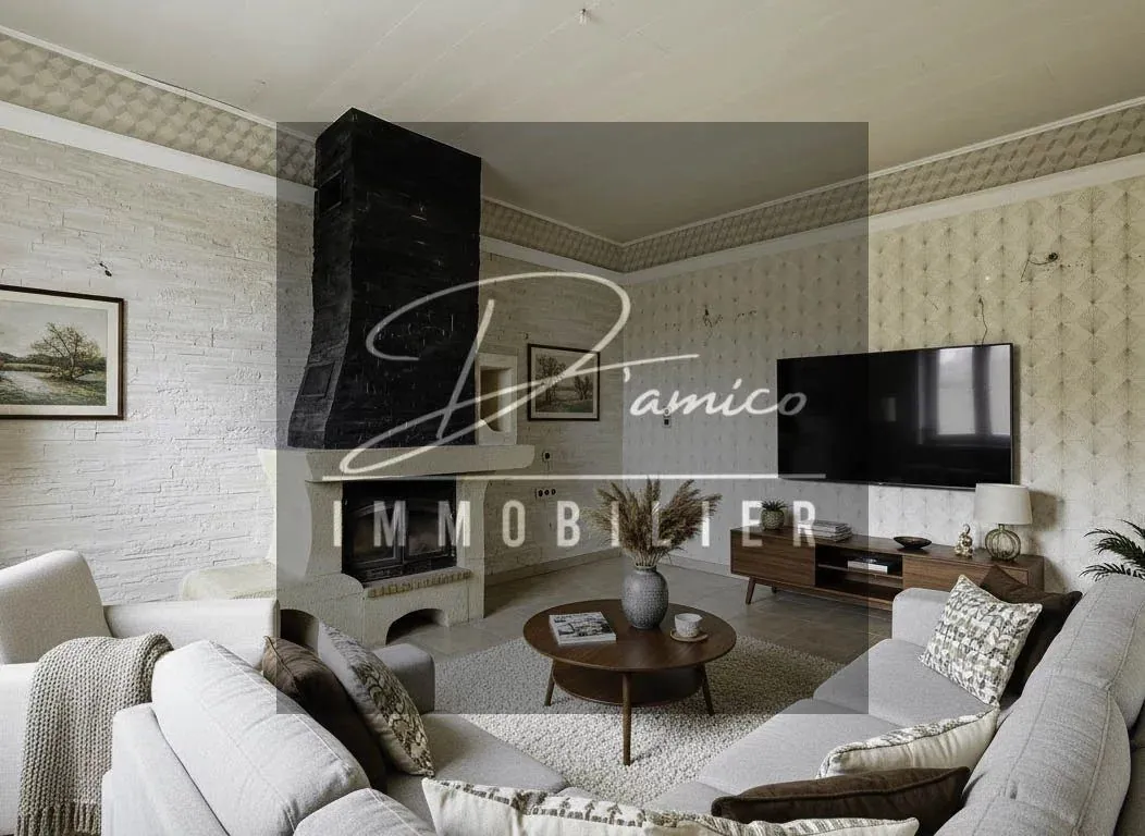 Maison individuelle avec grand garage, véranda et 3 chambres à Havrincourt