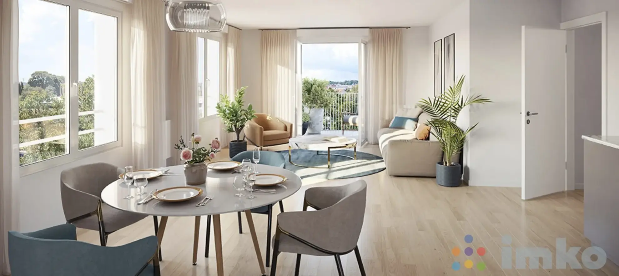 Appartement 3 pièces neuf à Dunkerque avec balcon dans résidence écologique