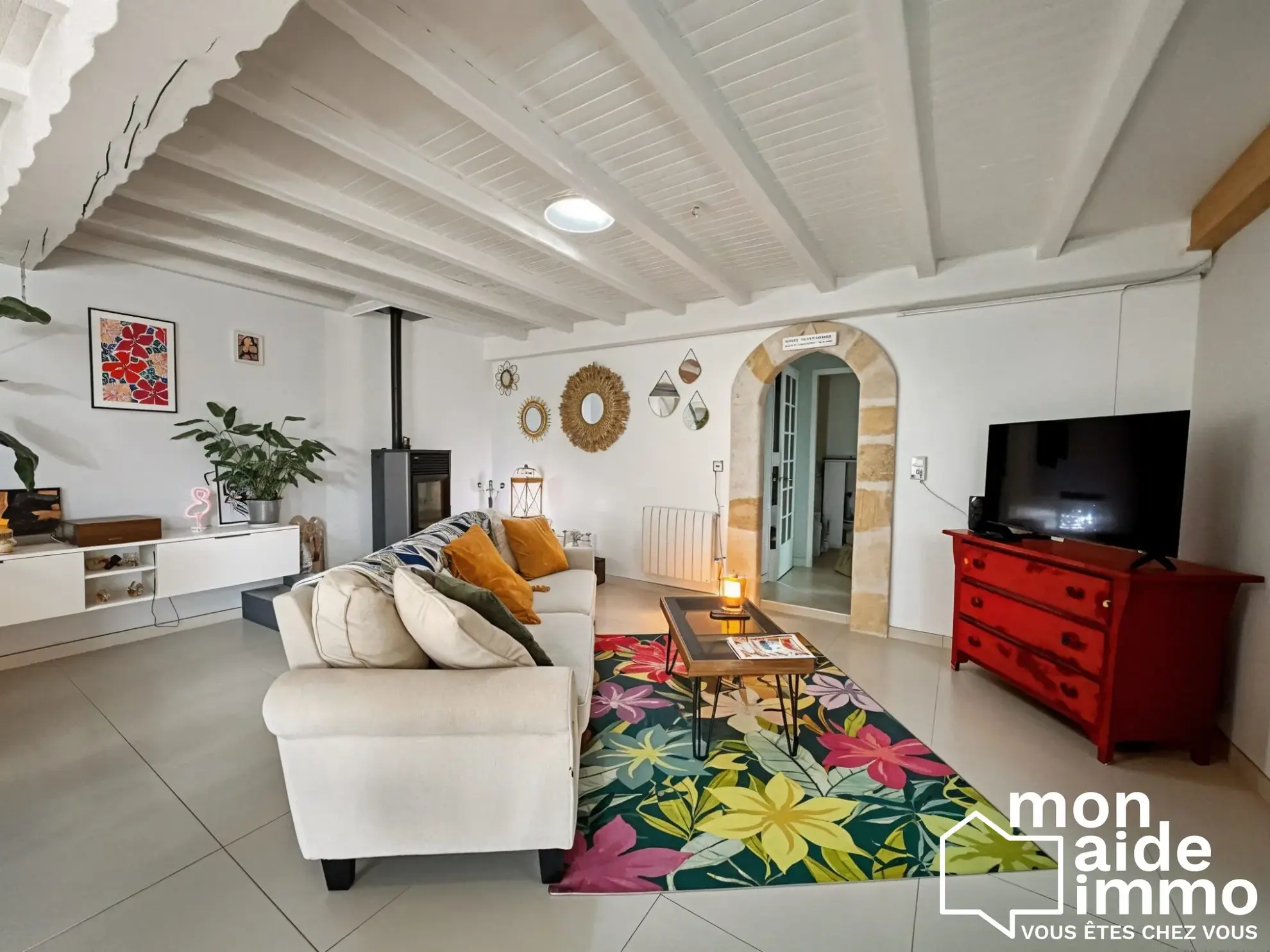 Charmante maison de plain-pied avec garage et jardin à Coutras 