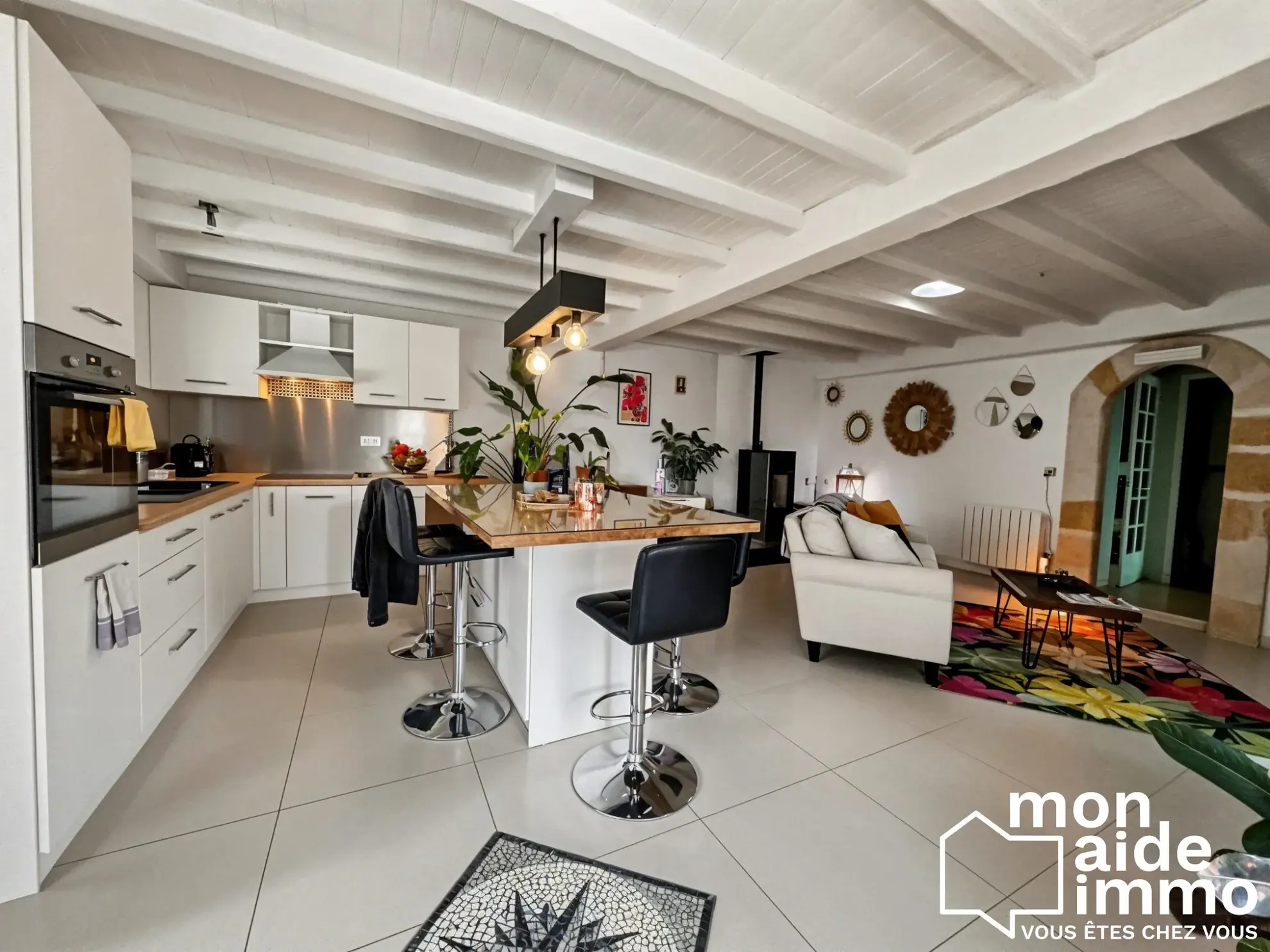 Charmante maison de plain-pied avec garage et jardin à Coutras 