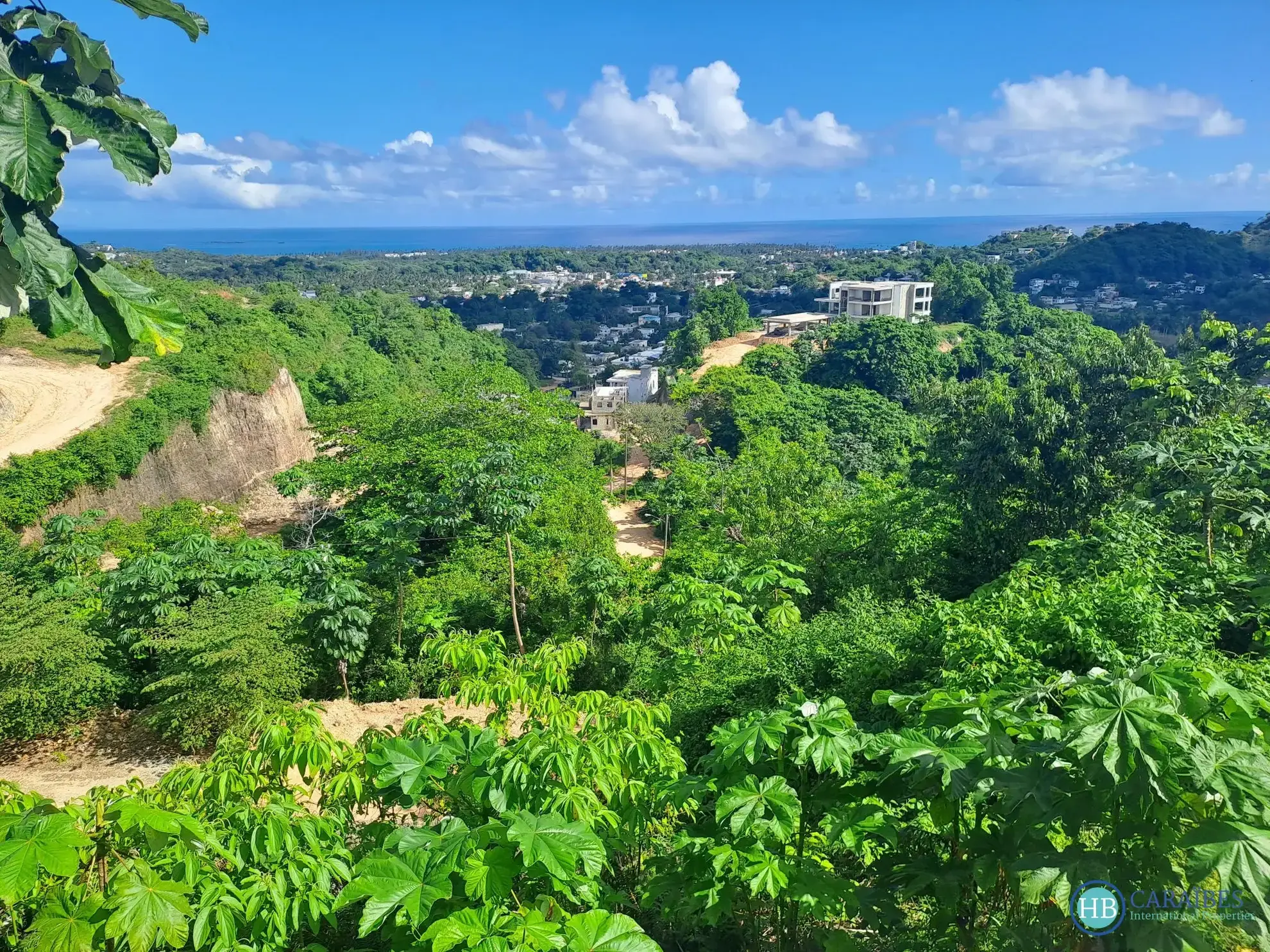 Terrain constructible avec vue mer à Las Terrenas de 500 m²