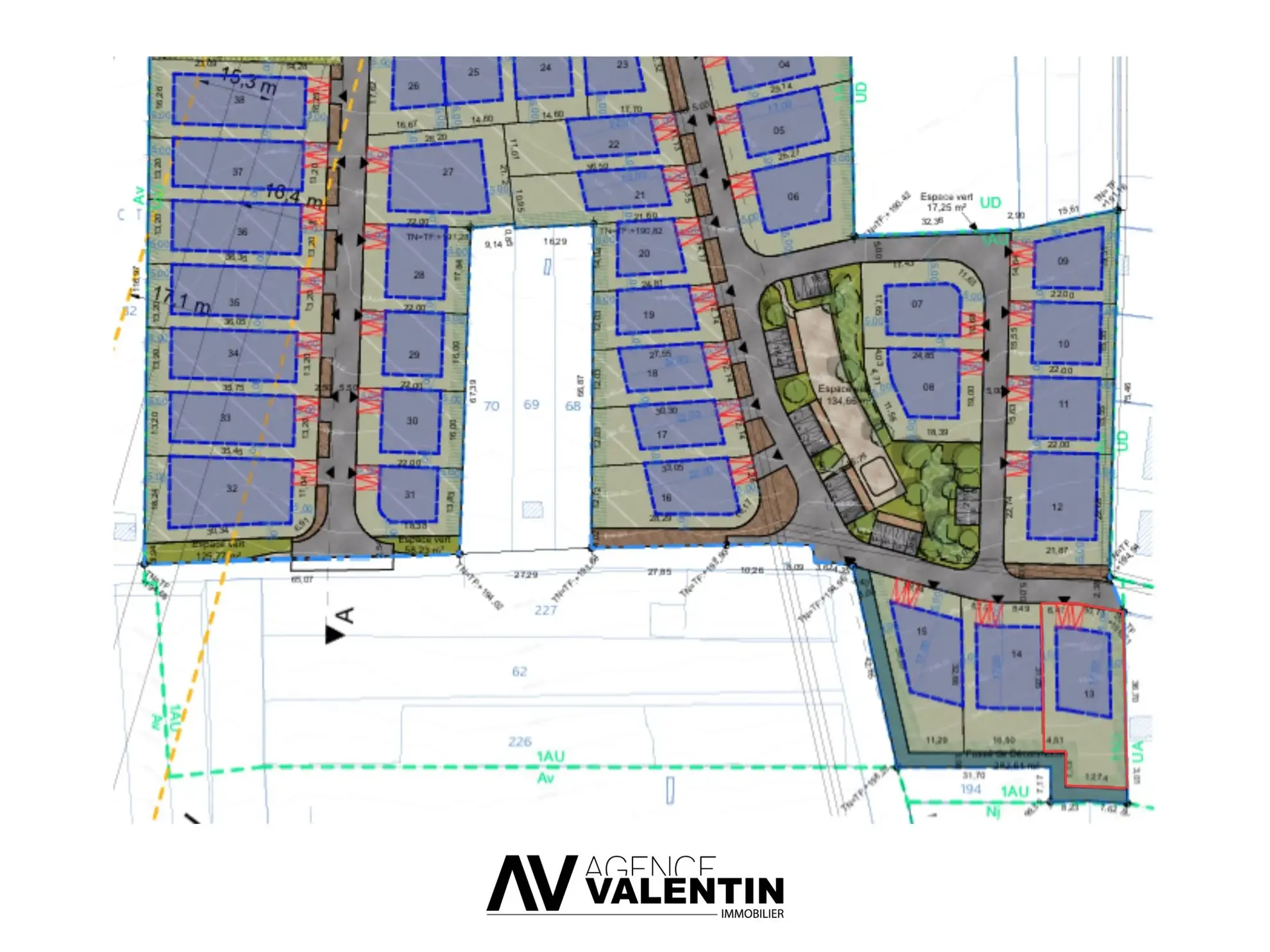 Terrain constructible à Fameck-Budange - Opportunité unique dans un lotissement privilégié 